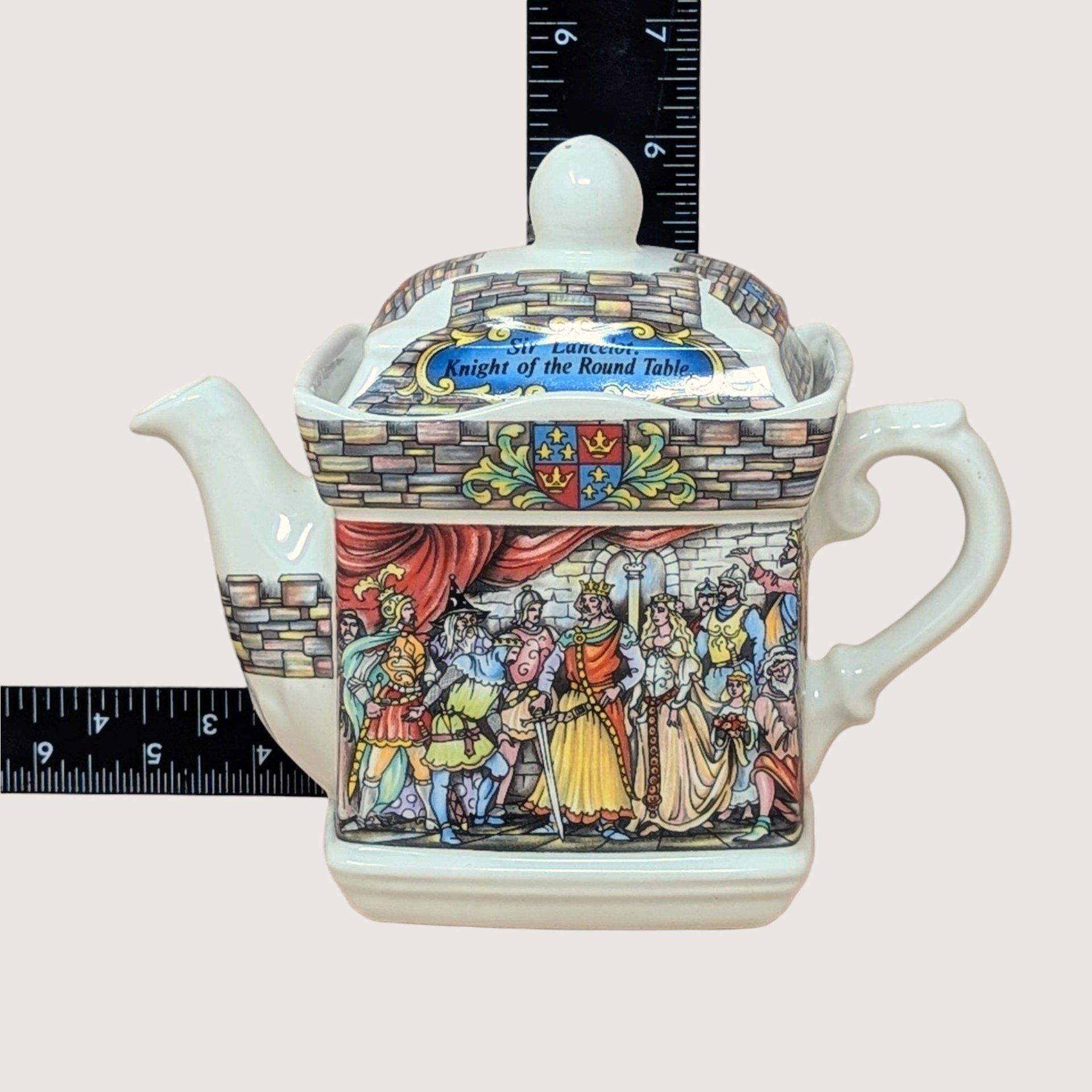 1980s Sadler Camelot Sir Lancelot Porcelain Teapot