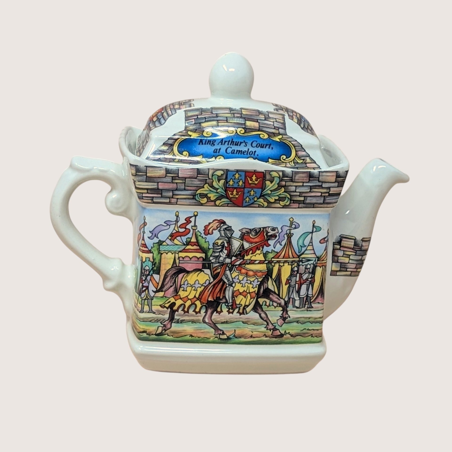 1980s Sadler Camelot Sir Lancelot Porcelain Teapot