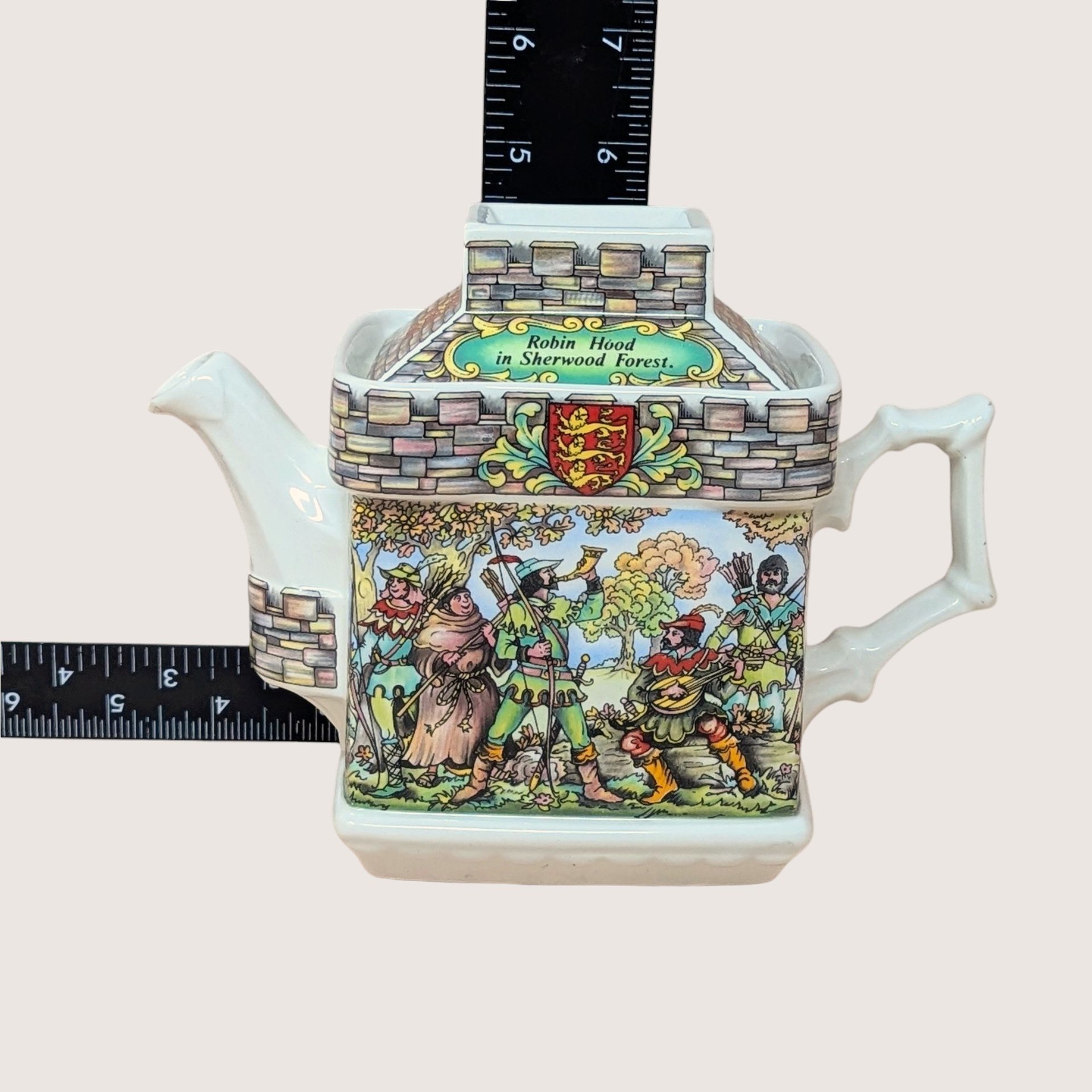 1980s Sadler Robin Hood Sherwood Forest Porcelain Teapot