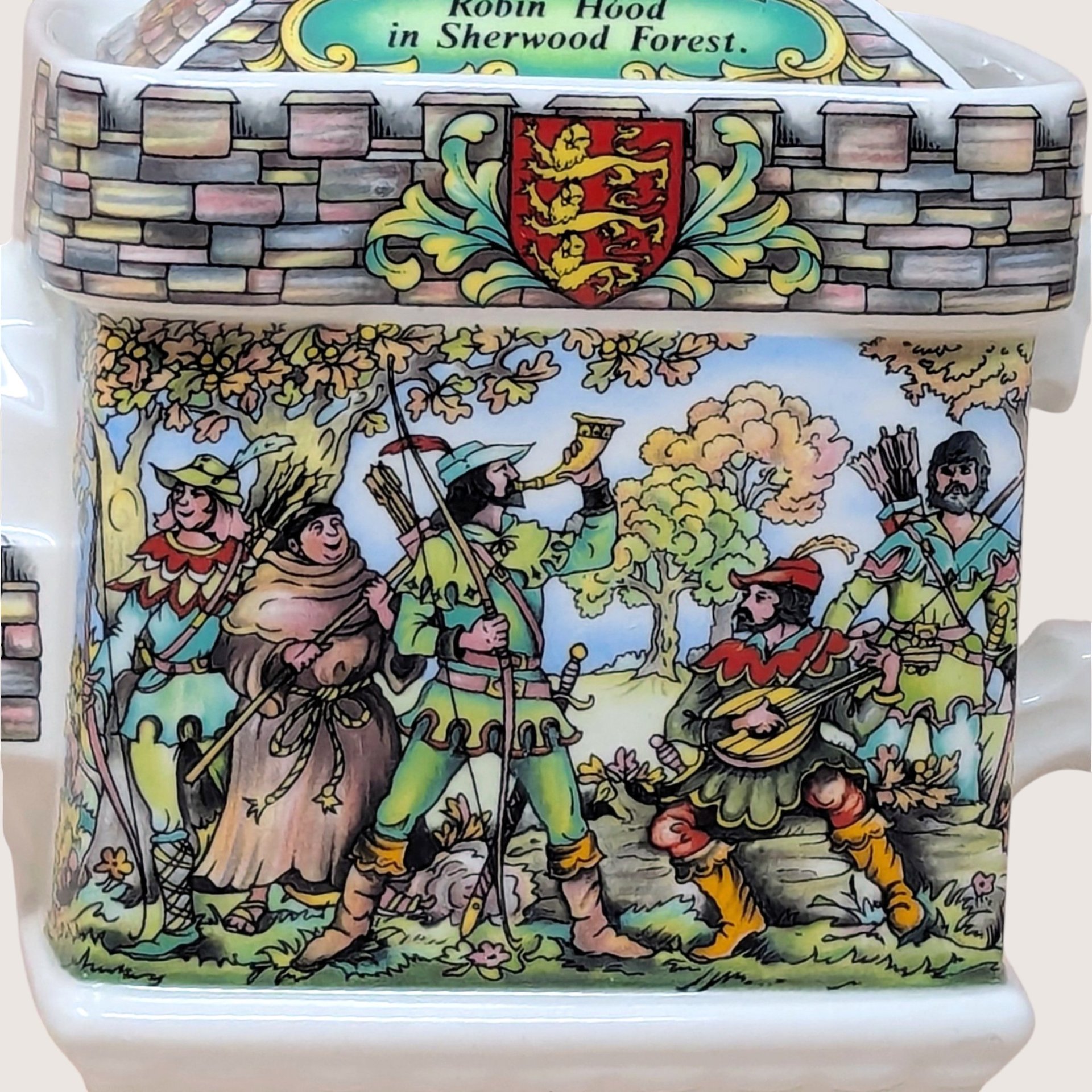 1980s Sadler Robin Hood Sherwood Forest Porcelain Teapot