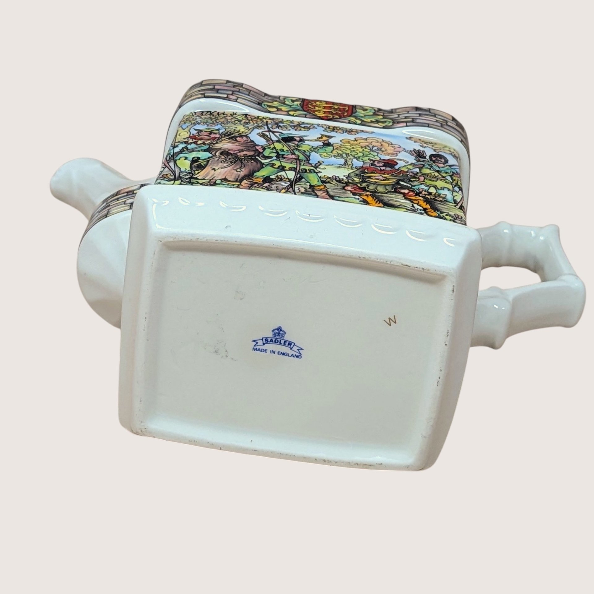 1980s Sadler Robin Hood Sherwood Forest Porcelain Teapot