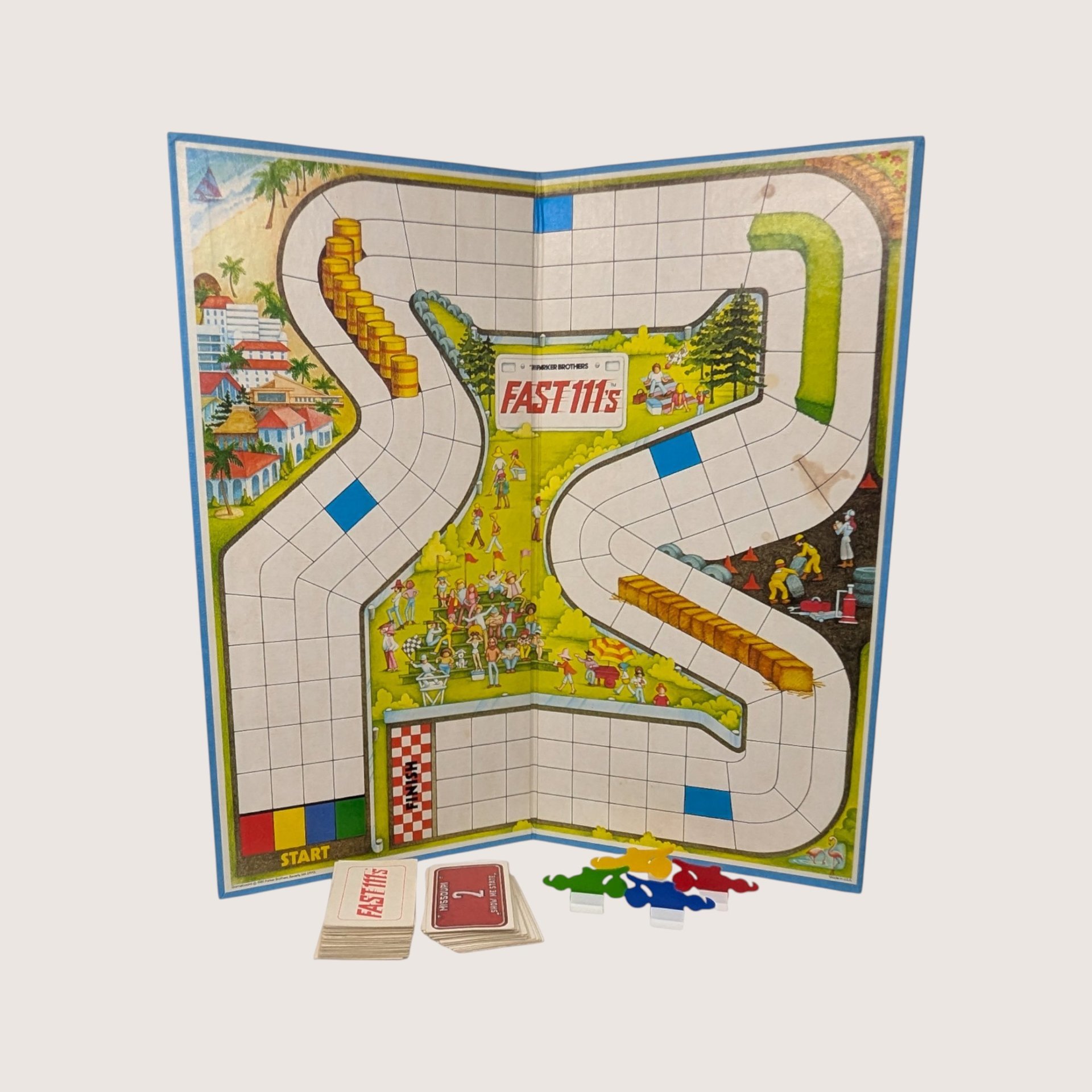 1981 Parker Brothers Fast 111s Board Game