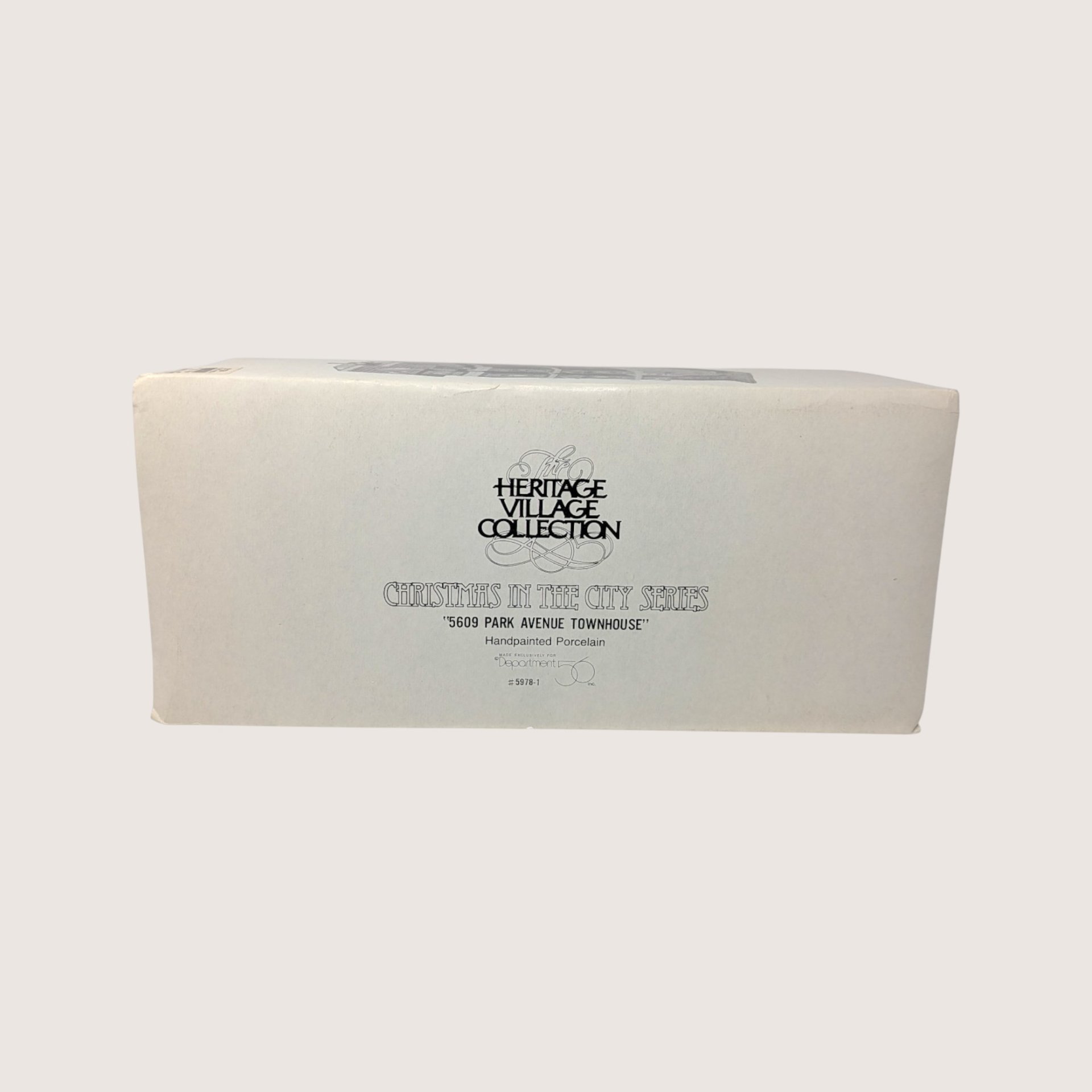 1989 Dept 56 5609 Park Ave Townhouse Christmas in the City Series