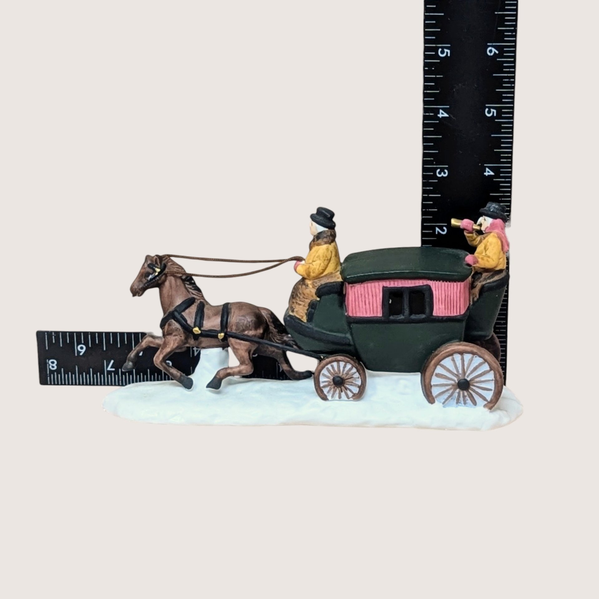 1990 Dept 56 Heritage Village Dover Coach Porcelain Figurine