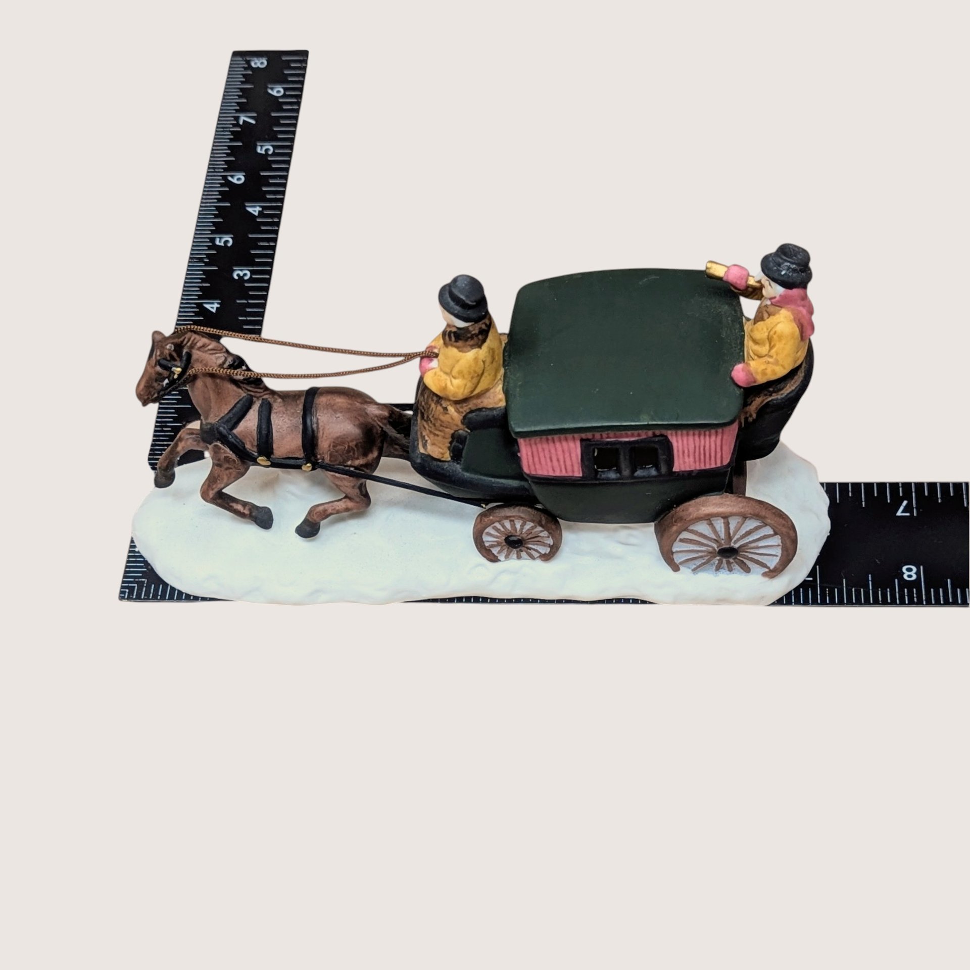 1990 Dept 56 Heritage Village Dover Coach Porcelain Figurine