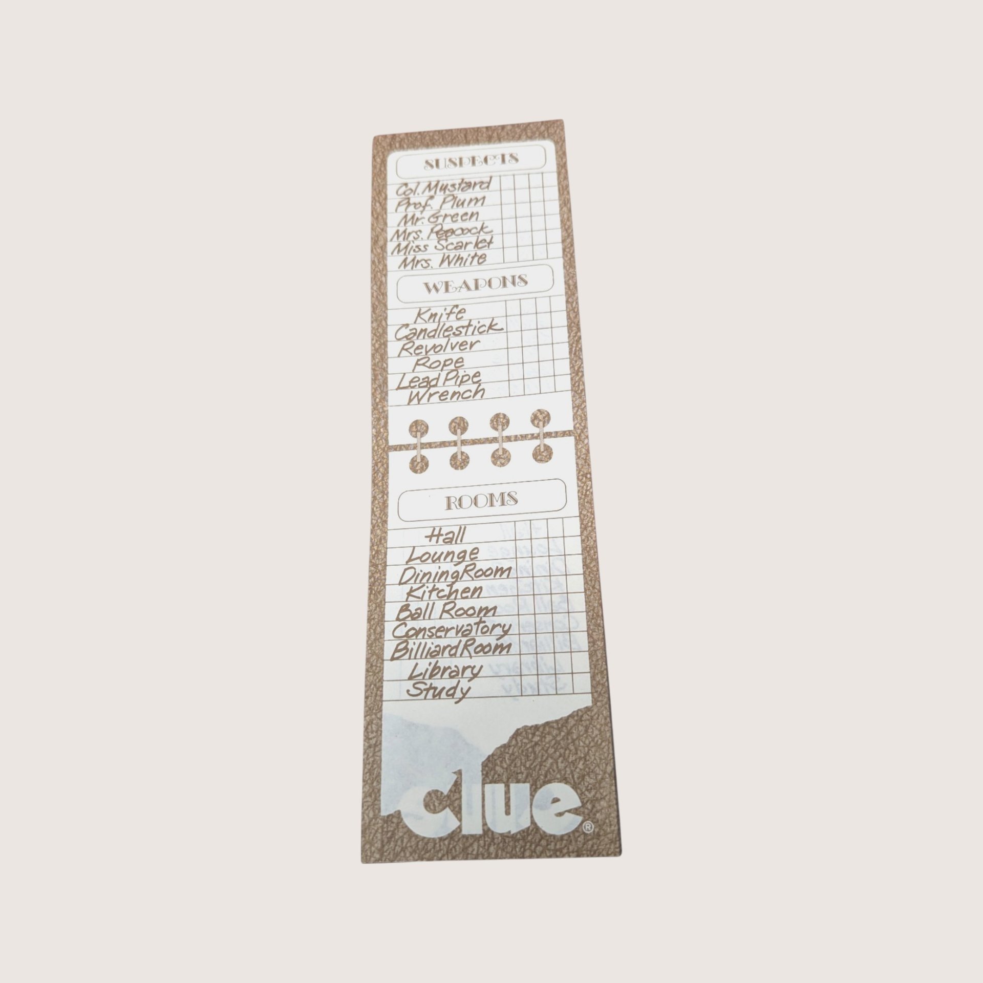 1970s Parker Brothers Clue Detective Board Game Classic Edition