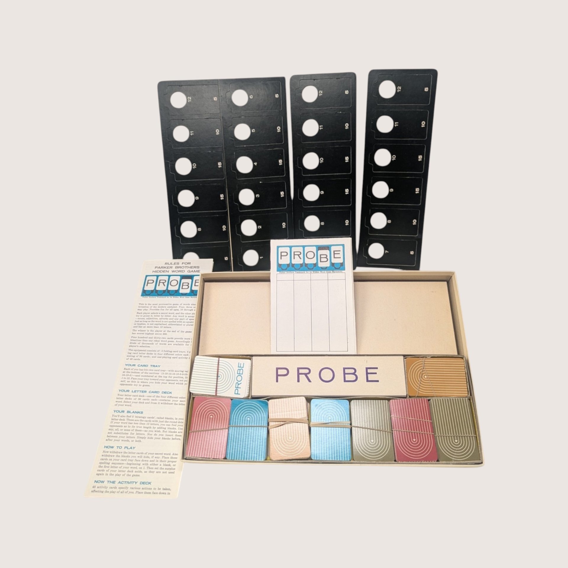1964 Parker Brothers Probe Word Game