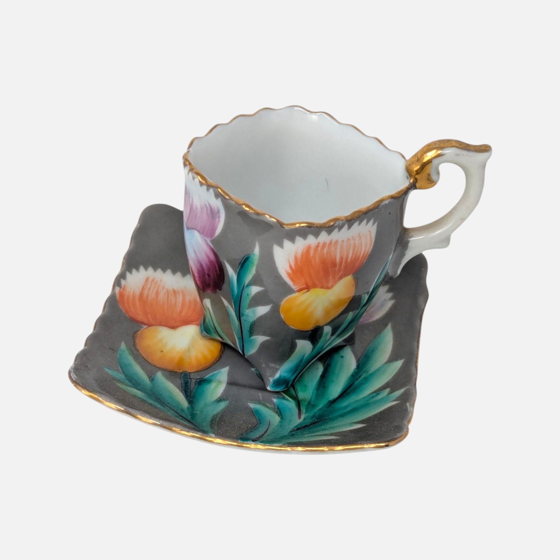1940s Trimont Occupied Japan Demitasse Cup and Saucer Set