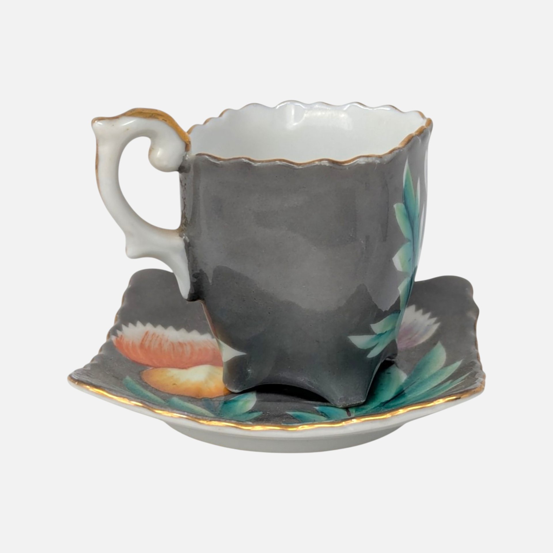 1940s Trimont Occupied Japan Demitasse Cup and Saucer Set