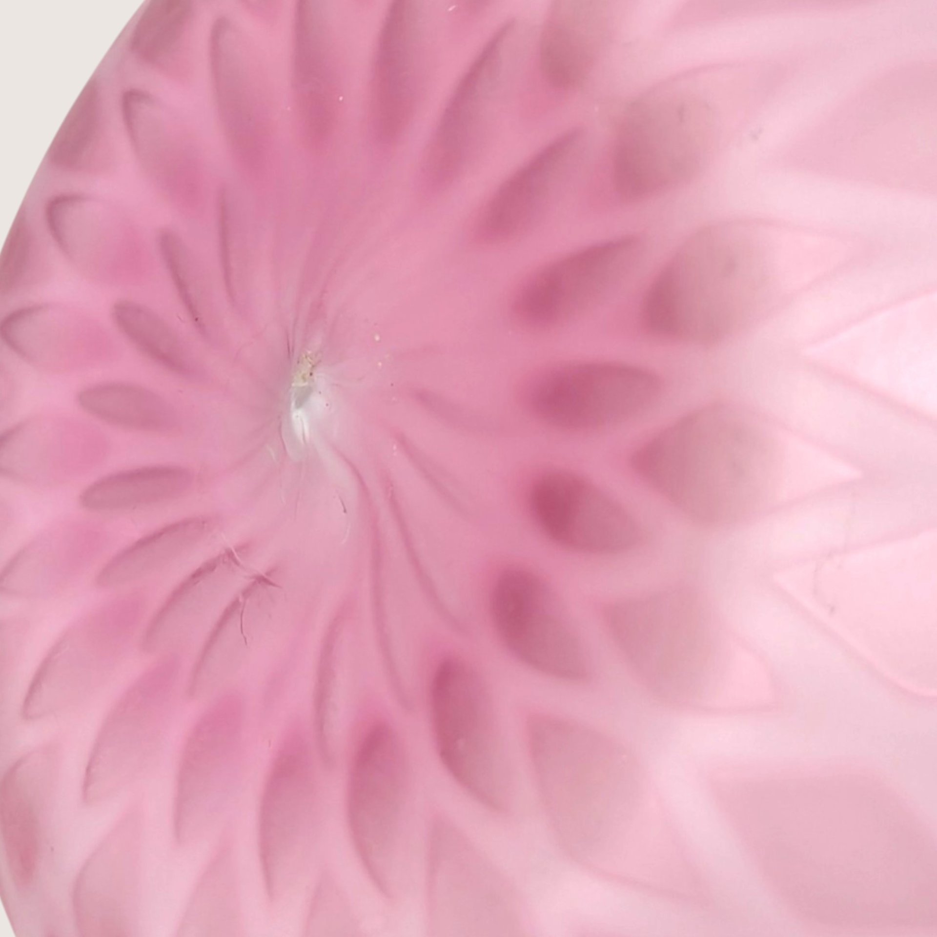 Vintage Murano Art Glass Vase Pink Diamond Quilt