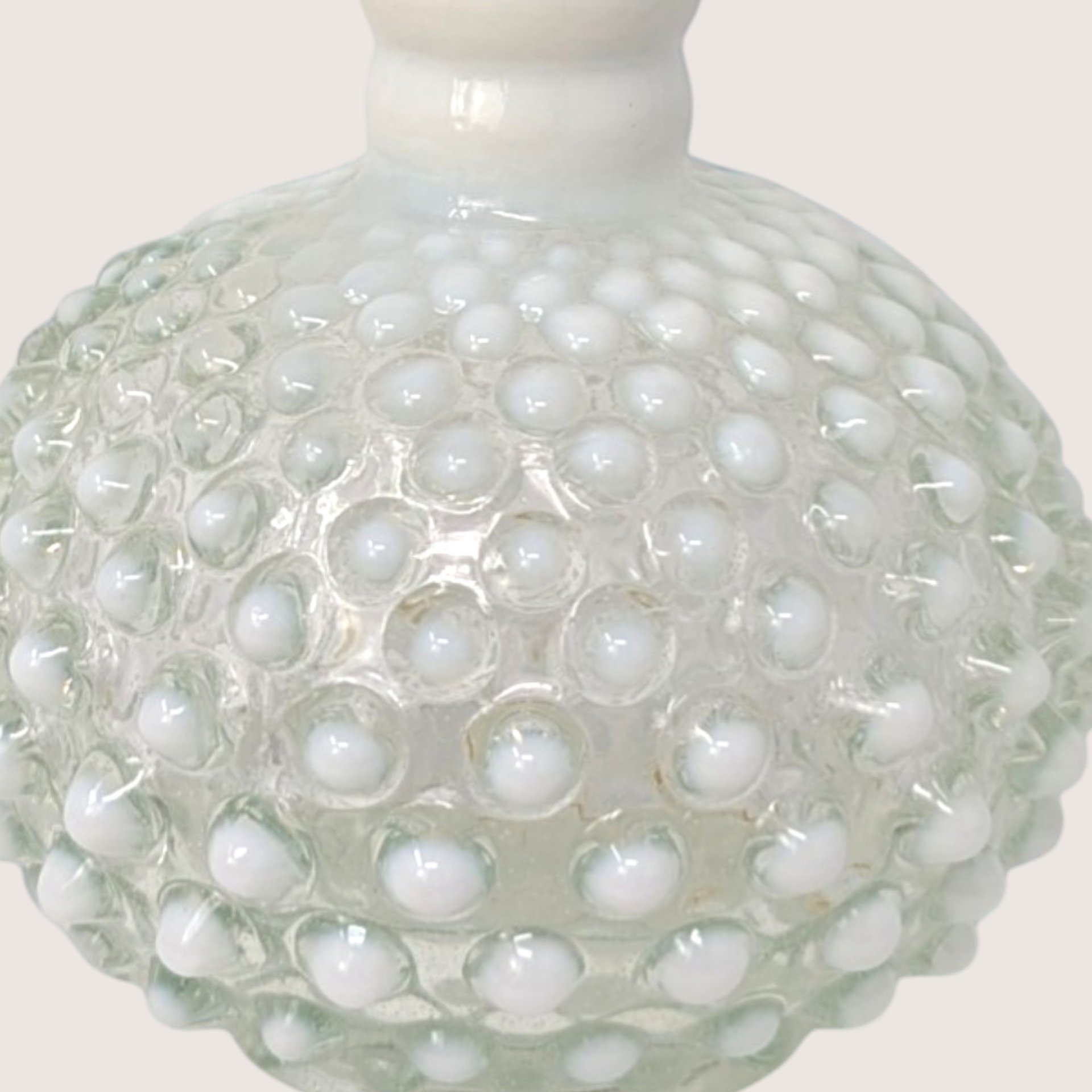 1950s Wrisley Fenton Opalescent Glass Cologne Bottle