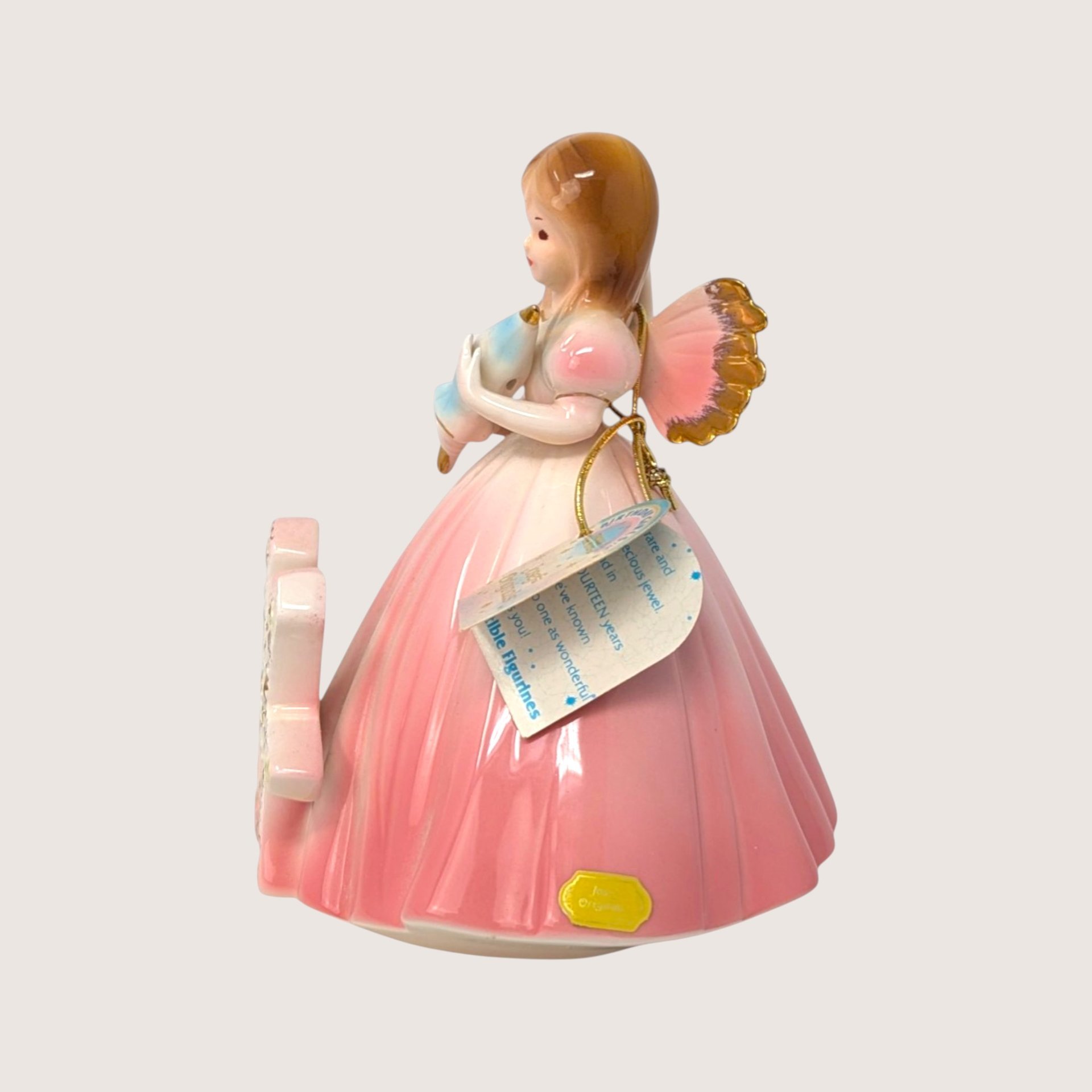 1960s Josef Originals 14th Birthday Girl Porcelain Angel Figurine