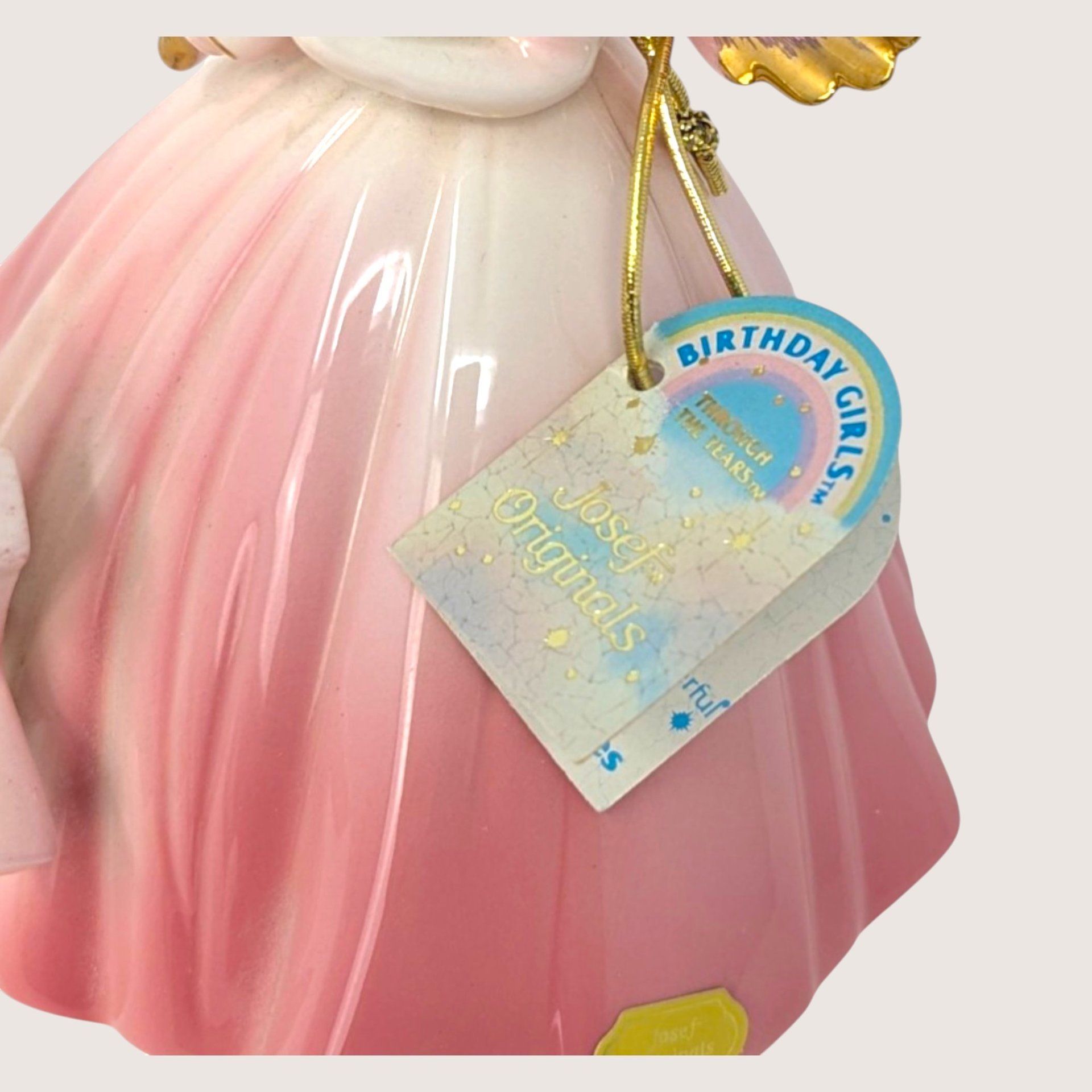 1960s Josef Originals 14th Birthday Girl Porcelain Angel Figurine