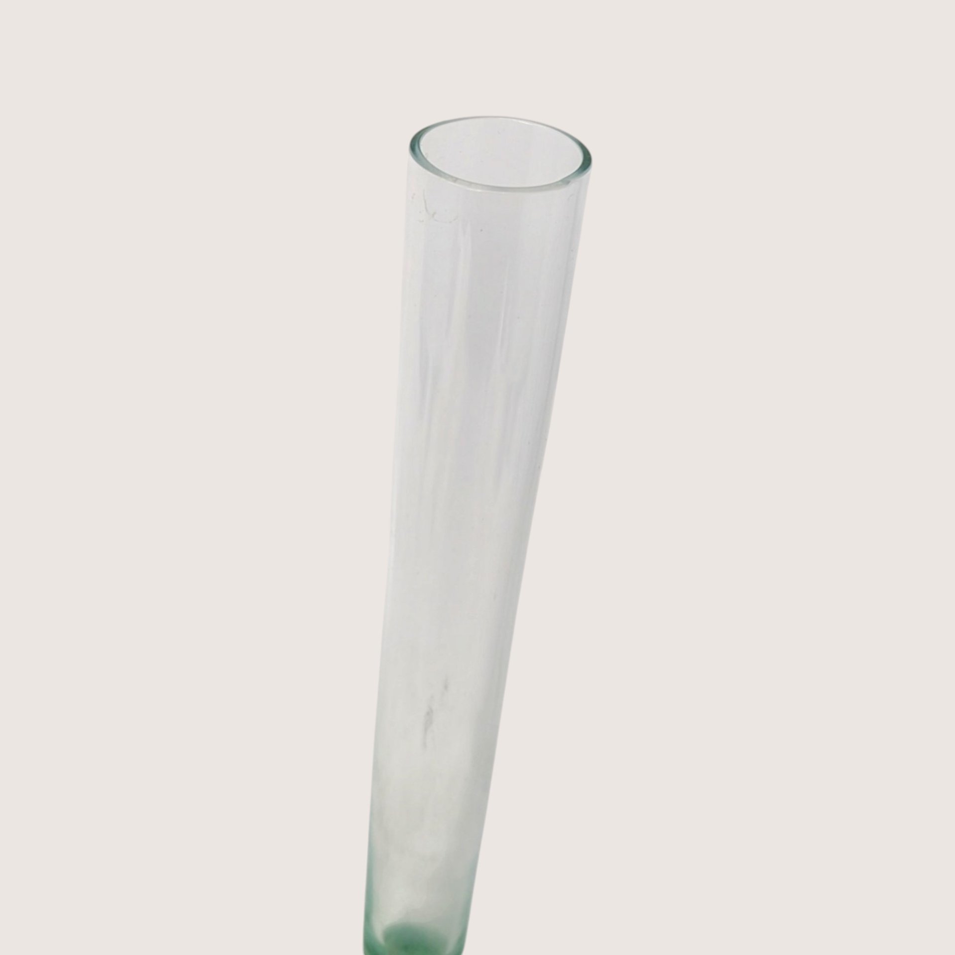 1960s Holmegaard Orchid Per Lutken Green Bubble Base Glass Vase