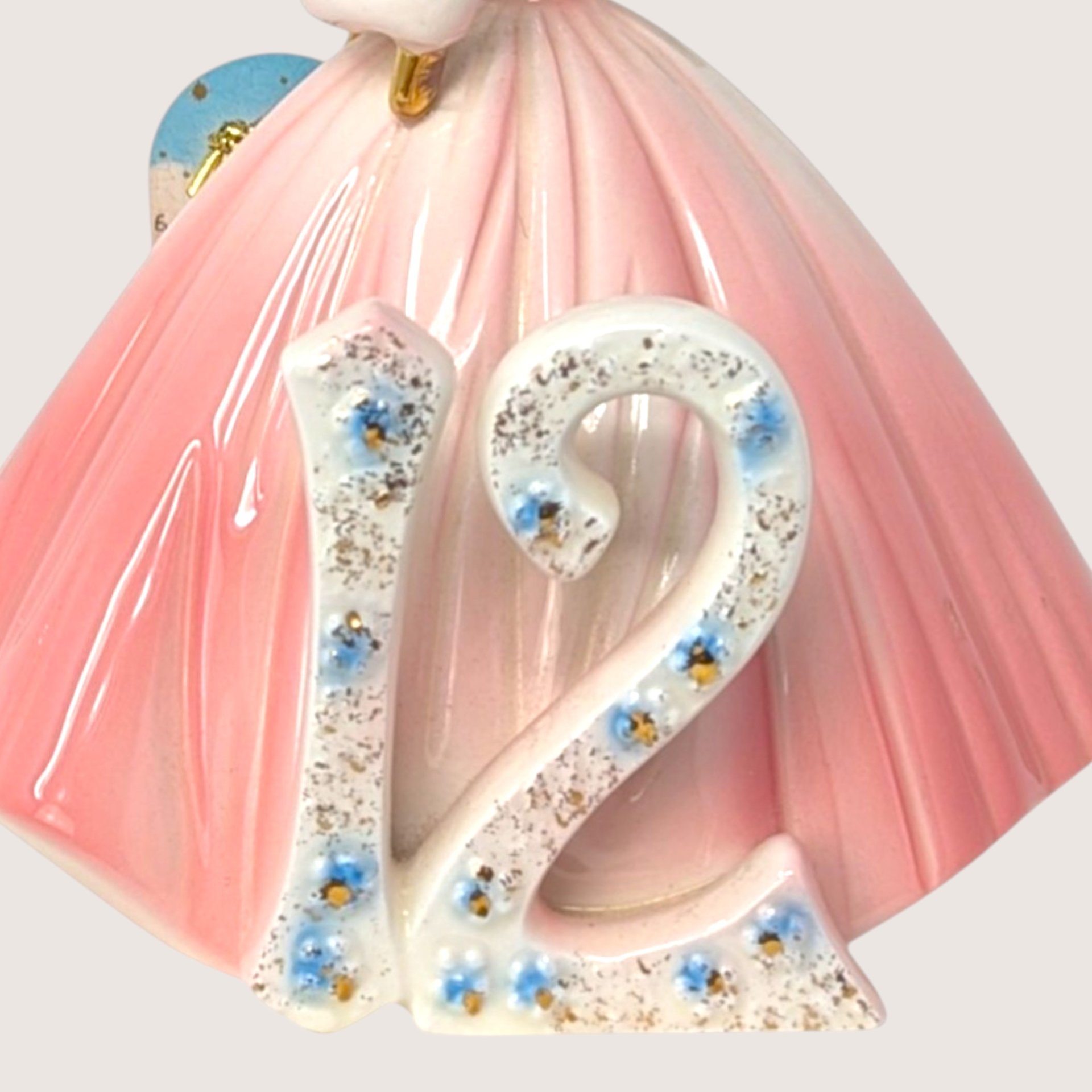 1960s Josef Originals 12th Birthday Girl Porcelain Angel Figurine