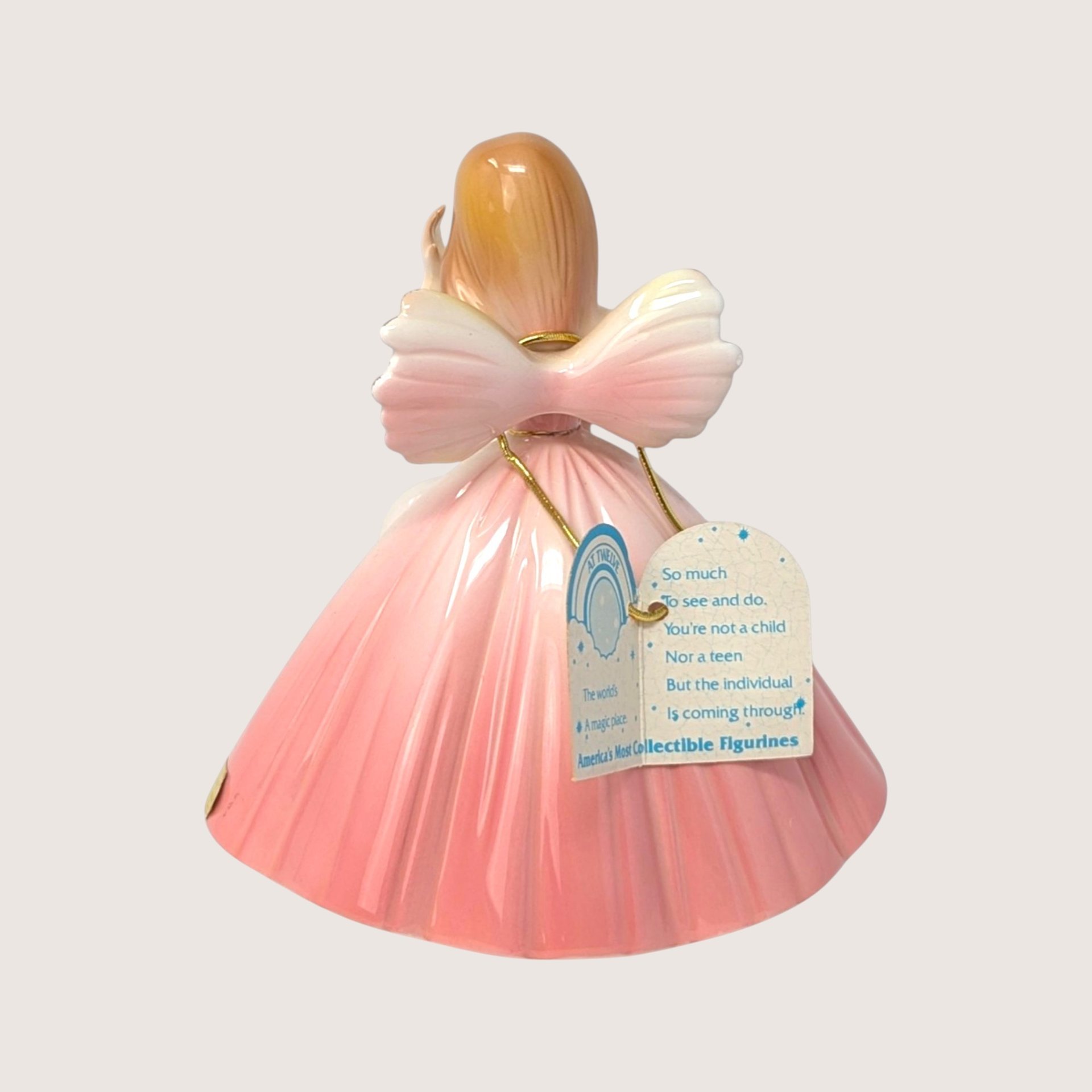 1960s Josef Originals 12th Birthday Girl Porcelain Angel Figurine