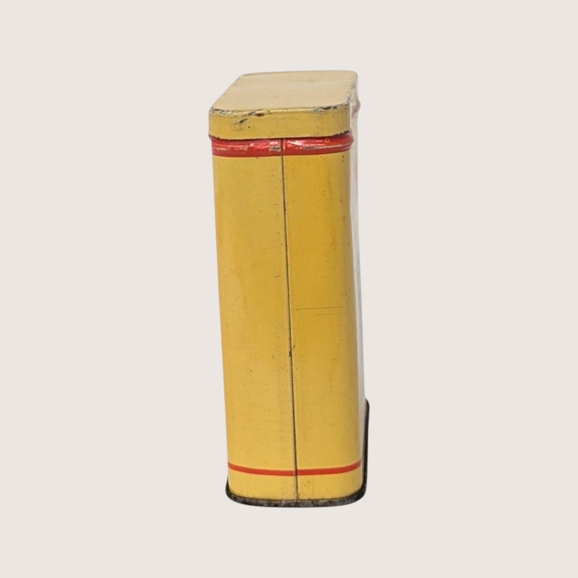 EMPTY 1940s Old Gold Cigarette Tin Can Vintage Lorillard Advertising