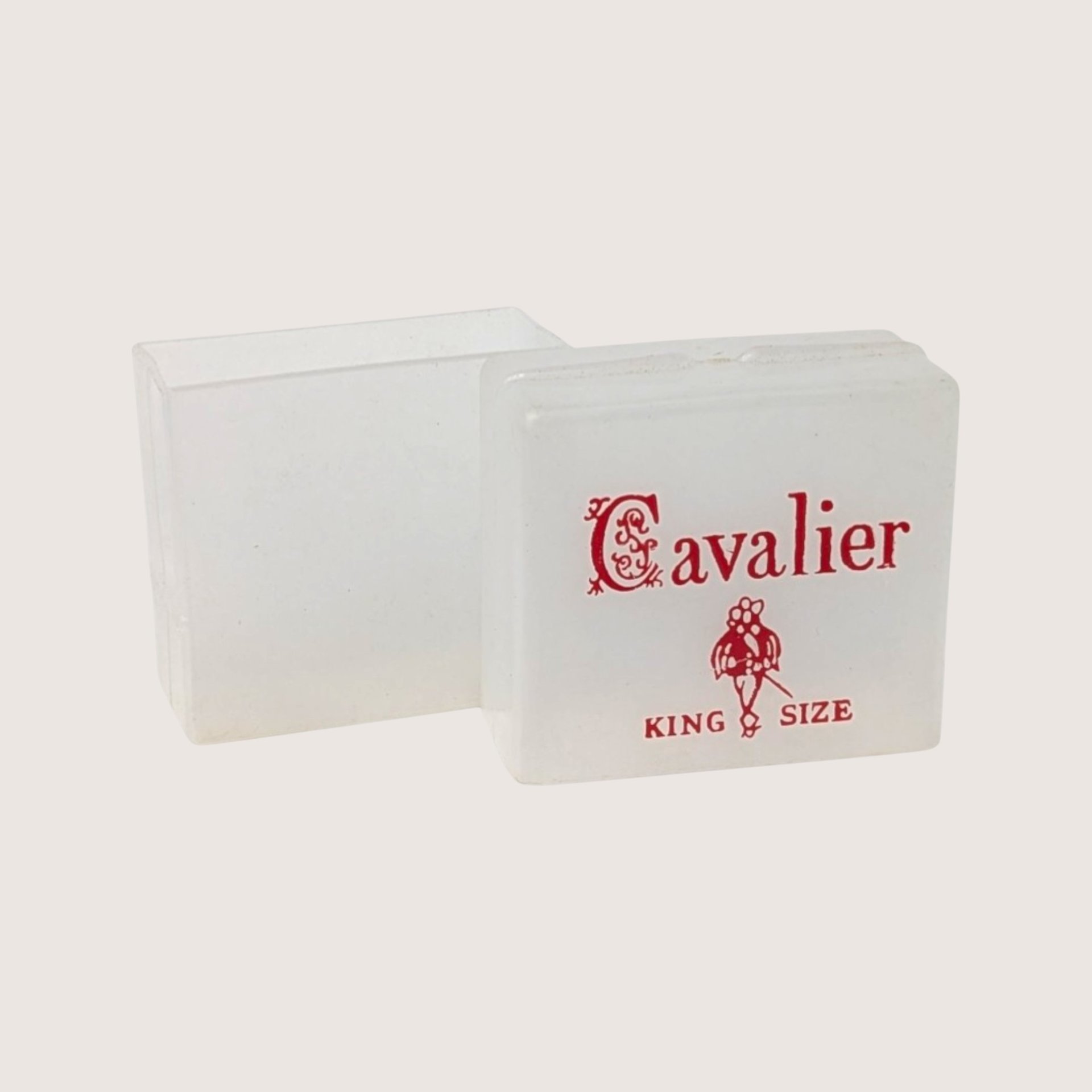 EMPTY 1950s Cavalier King Size Cigarette Case Plastic Vintage Advertising