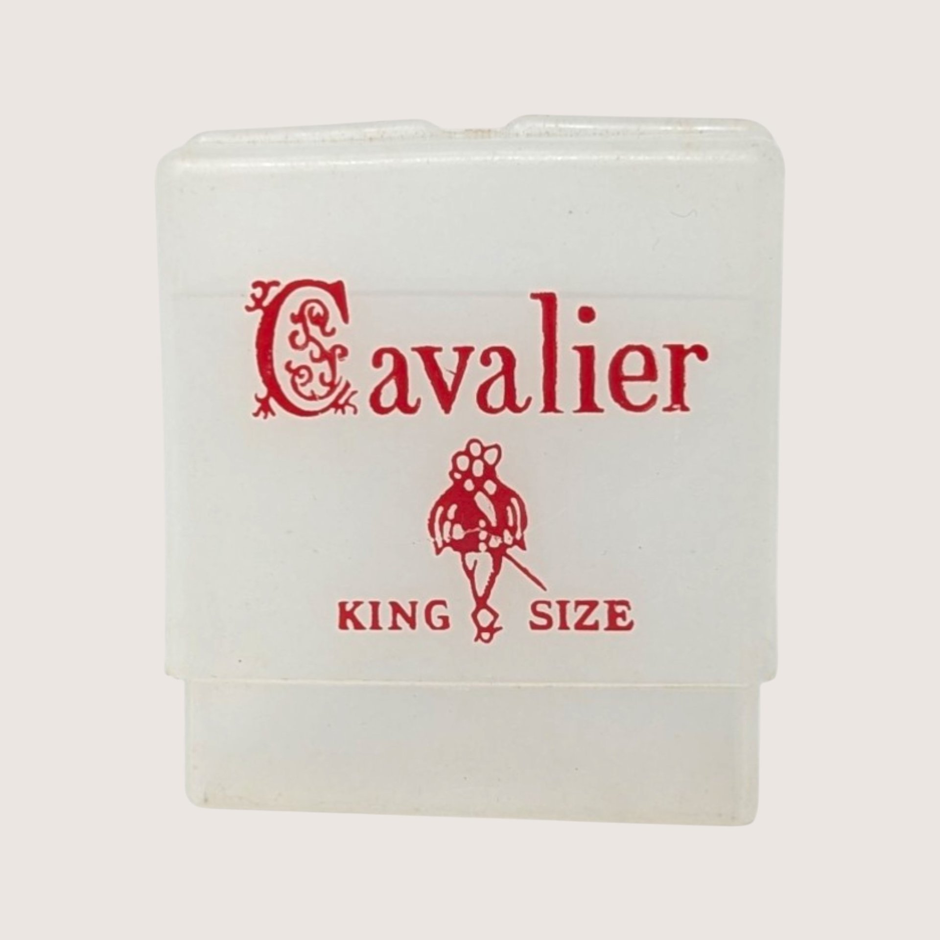 EMPTY 1950s Cavalier King Size Cigarette Case Plastic Vintage Advertising
