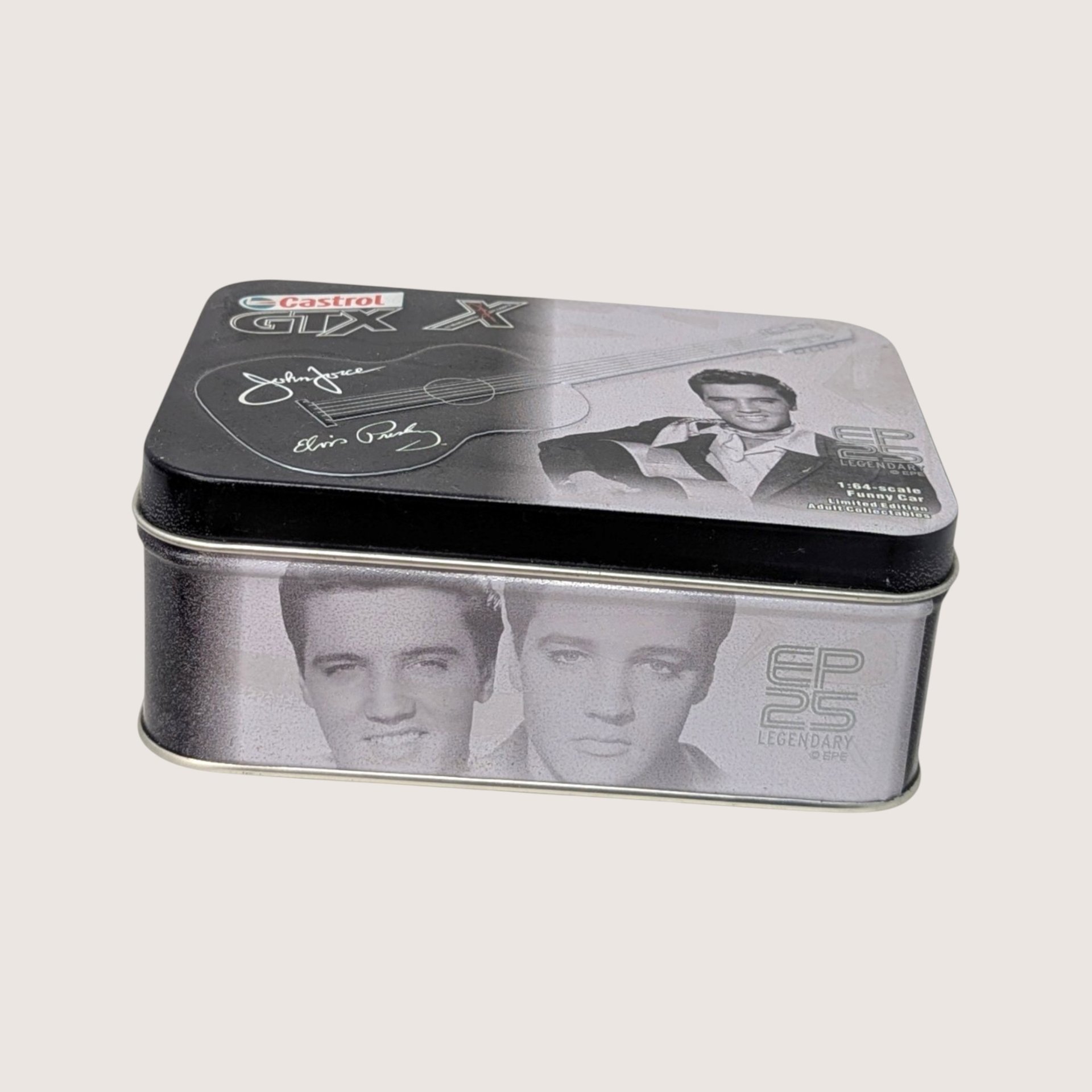 2002 Castrol Metal Elvis Presley John Force Tin Car Set