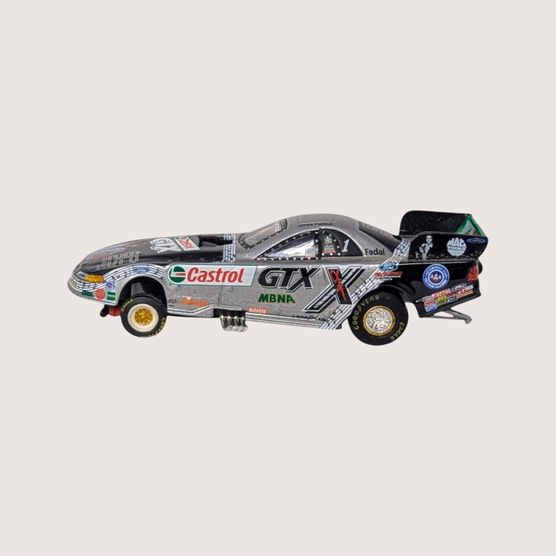 2002 Castrol Metal Elvis Presley John Force Tin Car Set