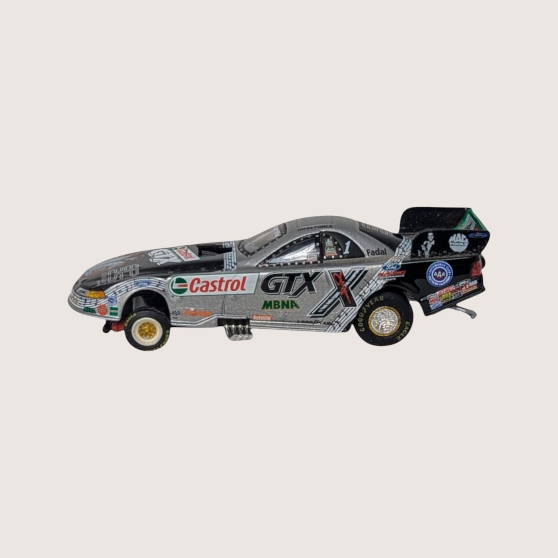 2002 Castrol Metal Elvis Presley John Force Tin Car Set