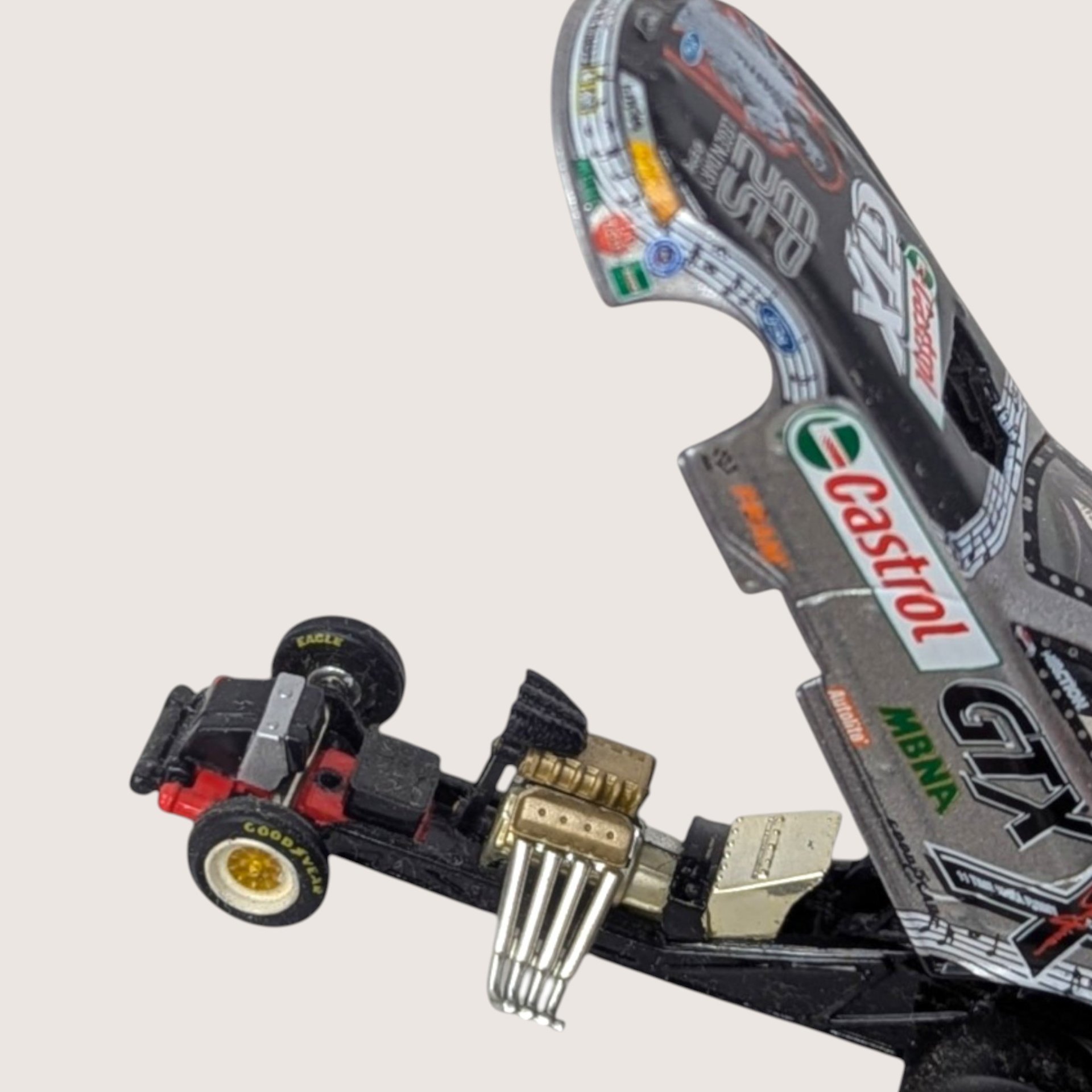 2002 Castrol Metal Elvis Presley John Force Tin Car Set