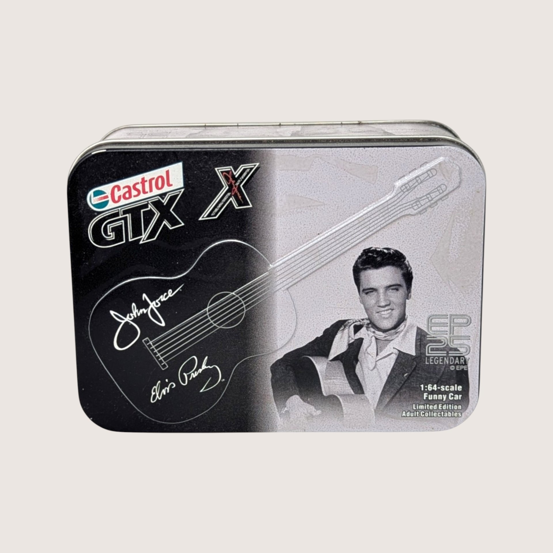 2002 Castrol Metal Elvis Presley John Force Tin Car Set