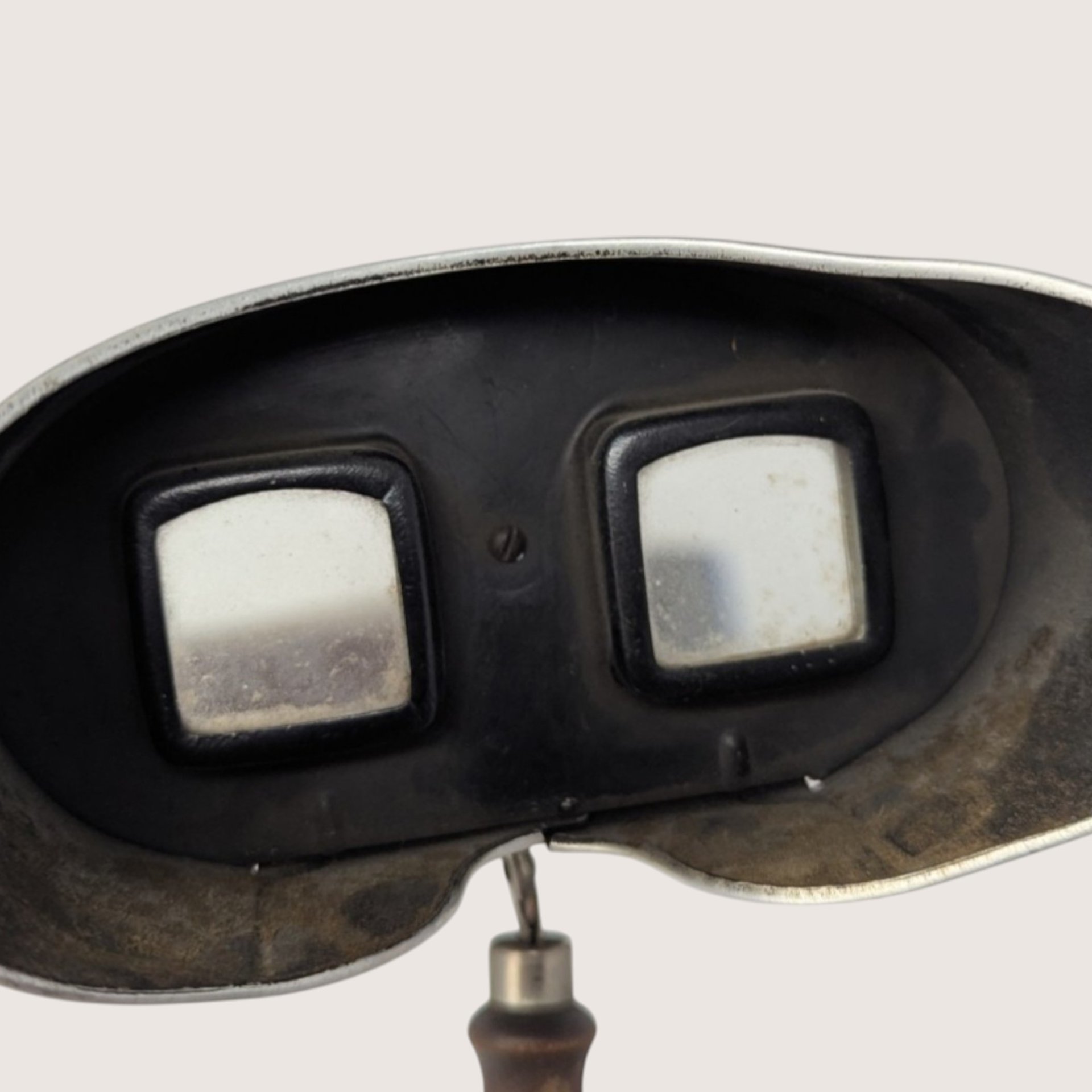 Early 1900s Wooden and Metal Stereoscope Viewer Antique Keystone Style