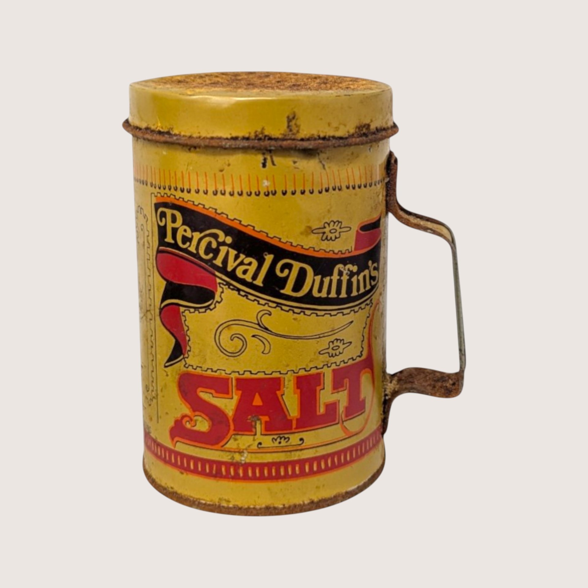 1960s Elton Kirby Percival Duffin Tin Salt Pepper Shakers 