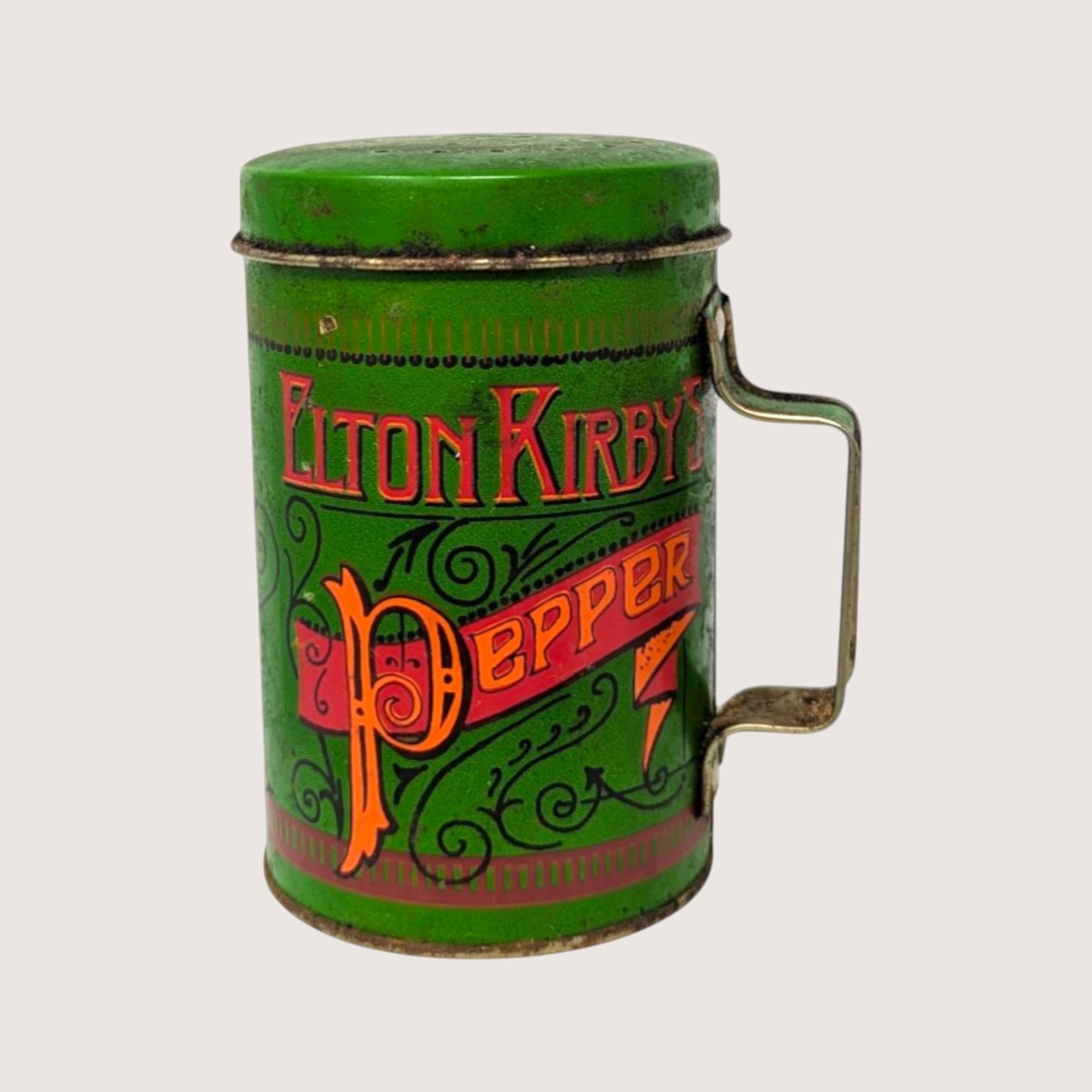 1960s Elton Kirby Percival Duffin Tin Salt Pepper Shakers 