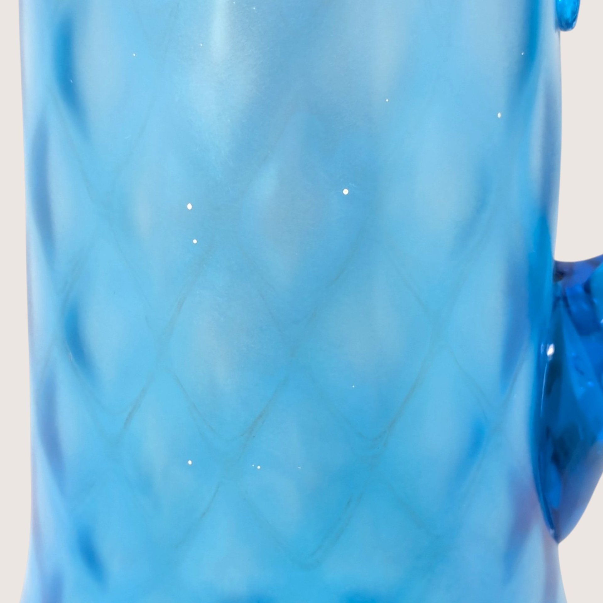 1920s Northwood Glass Celeste Blue Stretch Pitcher Tumbler Set