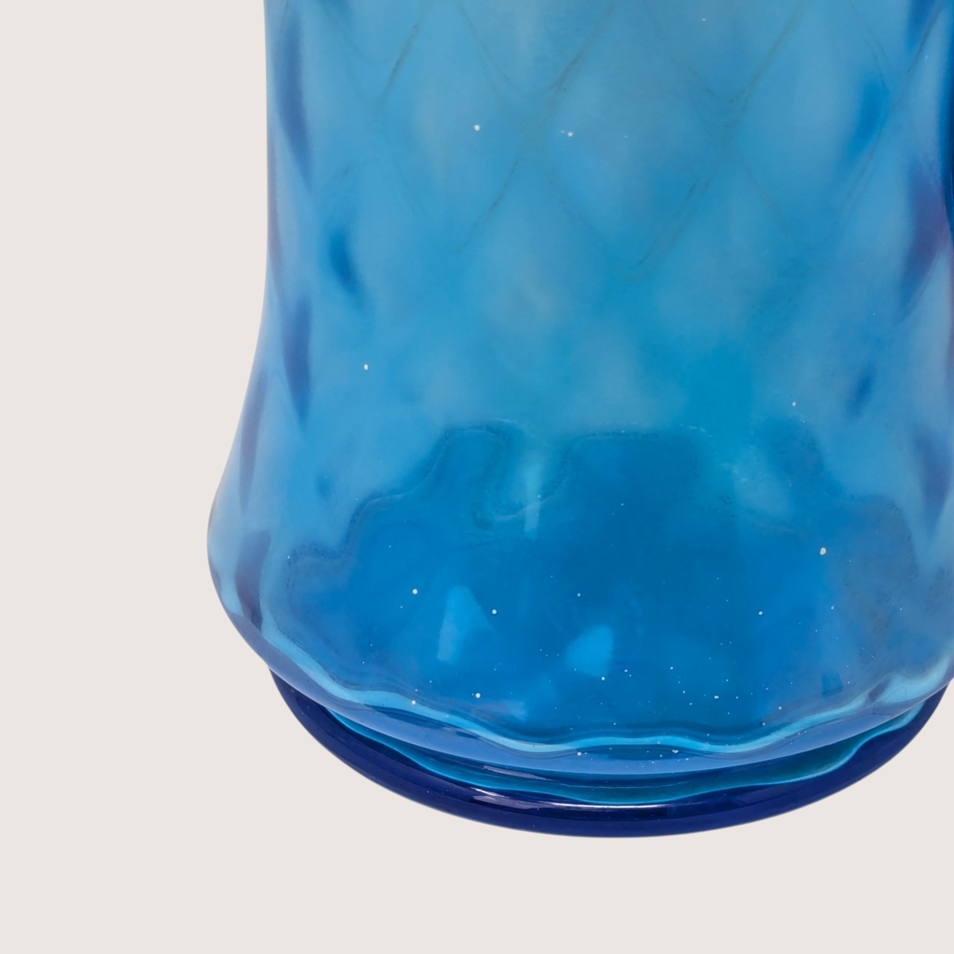 1920s Northwood Glass Celeste Blue Stretch Pitcher Tumbler Set