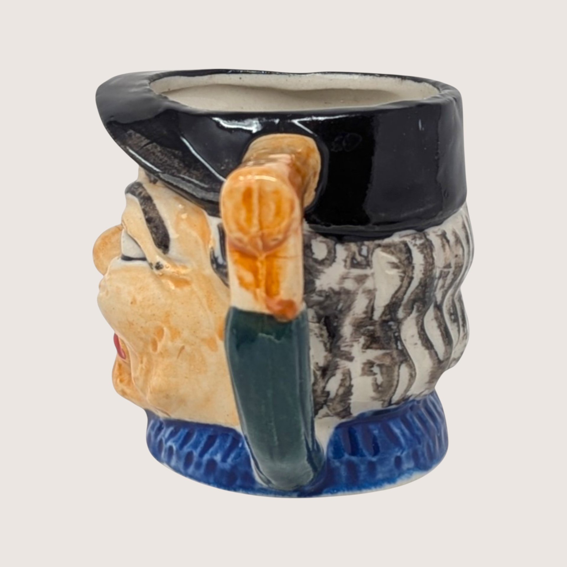 Vintage Ceramic Character Mug Winking Fisherman Figural Drinkware