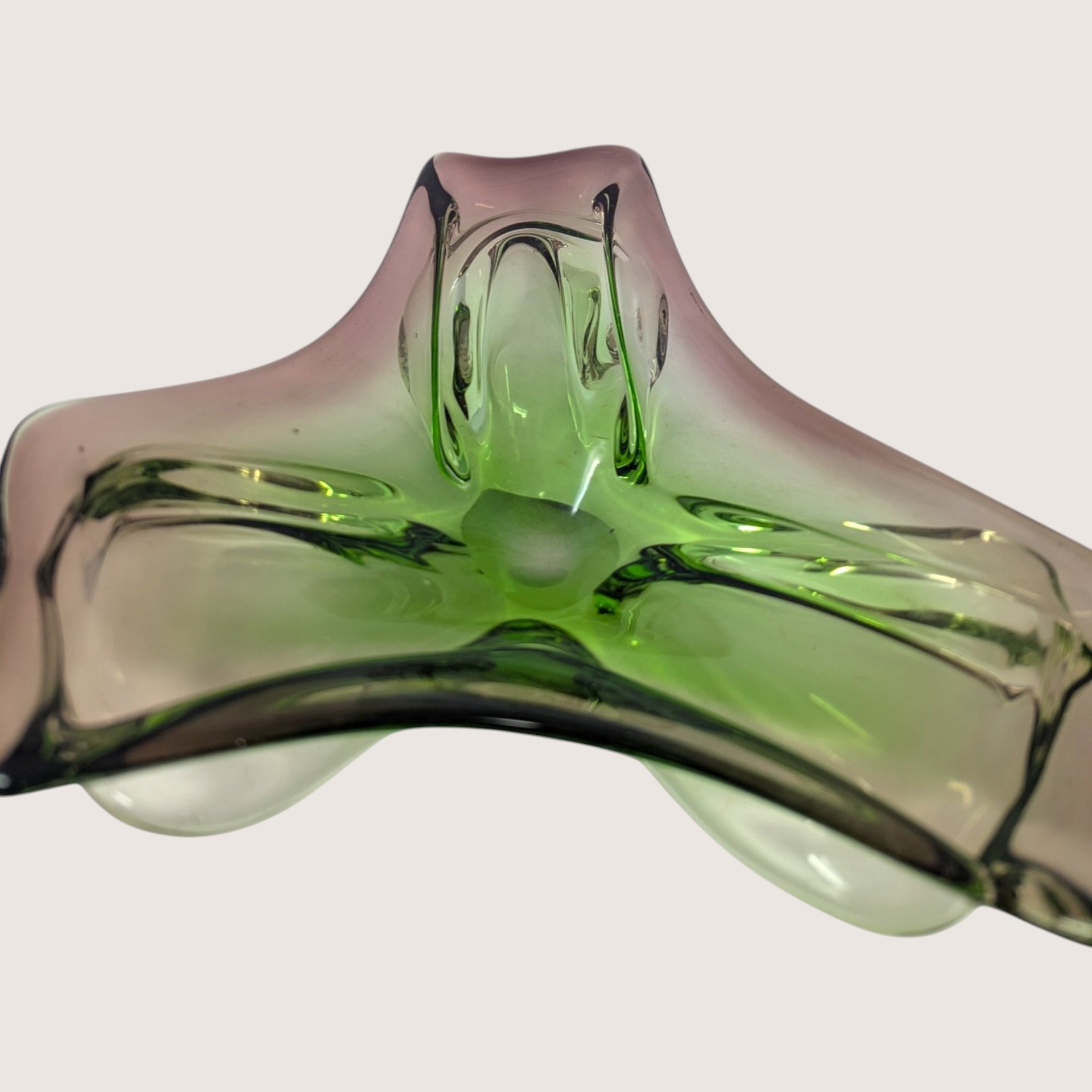 1960s Murano Glass Mid Century Freeform Dish