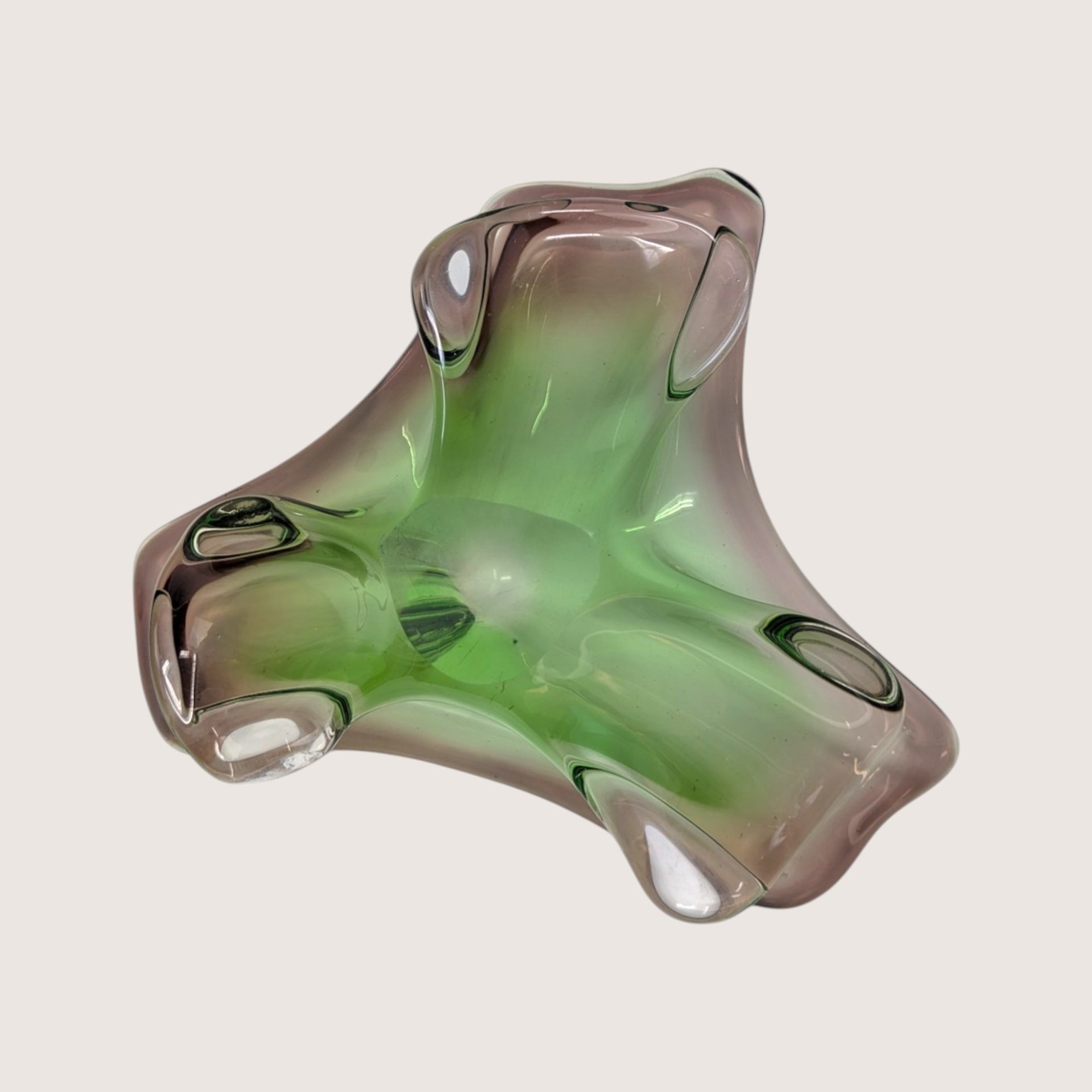 1960s Murano Glass Mid Century Freeform Dish