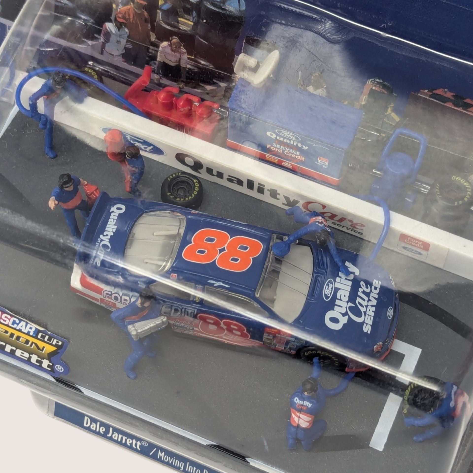 1990s Winners Circle Pit Row Dale Jarrett NASCAR Toy Sealed