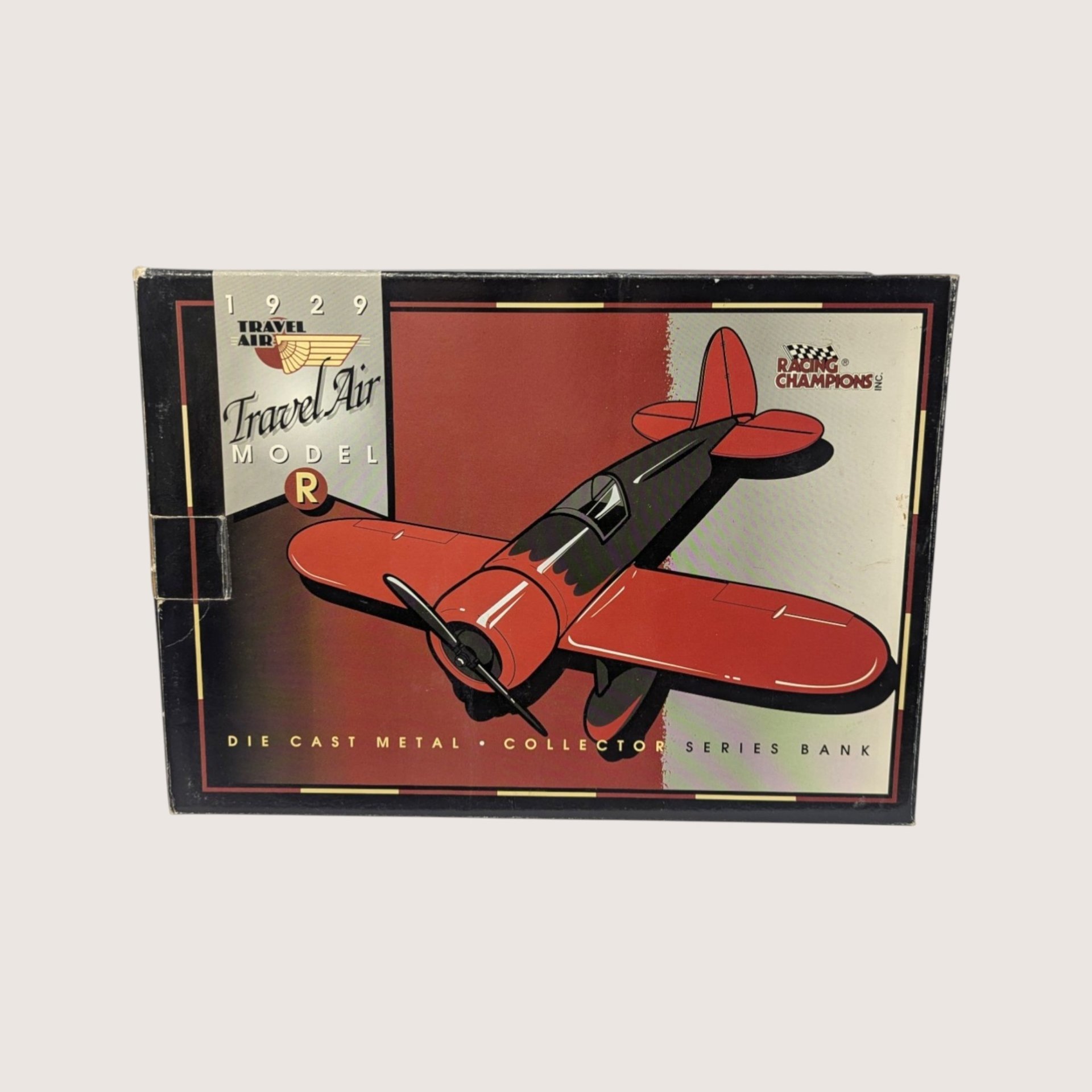 1990s NASCAR Travel Air Model R Mystery Ship Airplane Bank