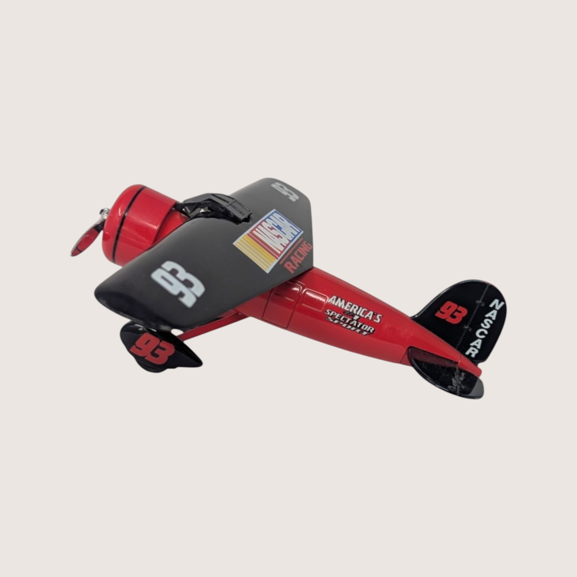1990s NASCAR Travel Air Model R Mystery Ship Airplane Bank
