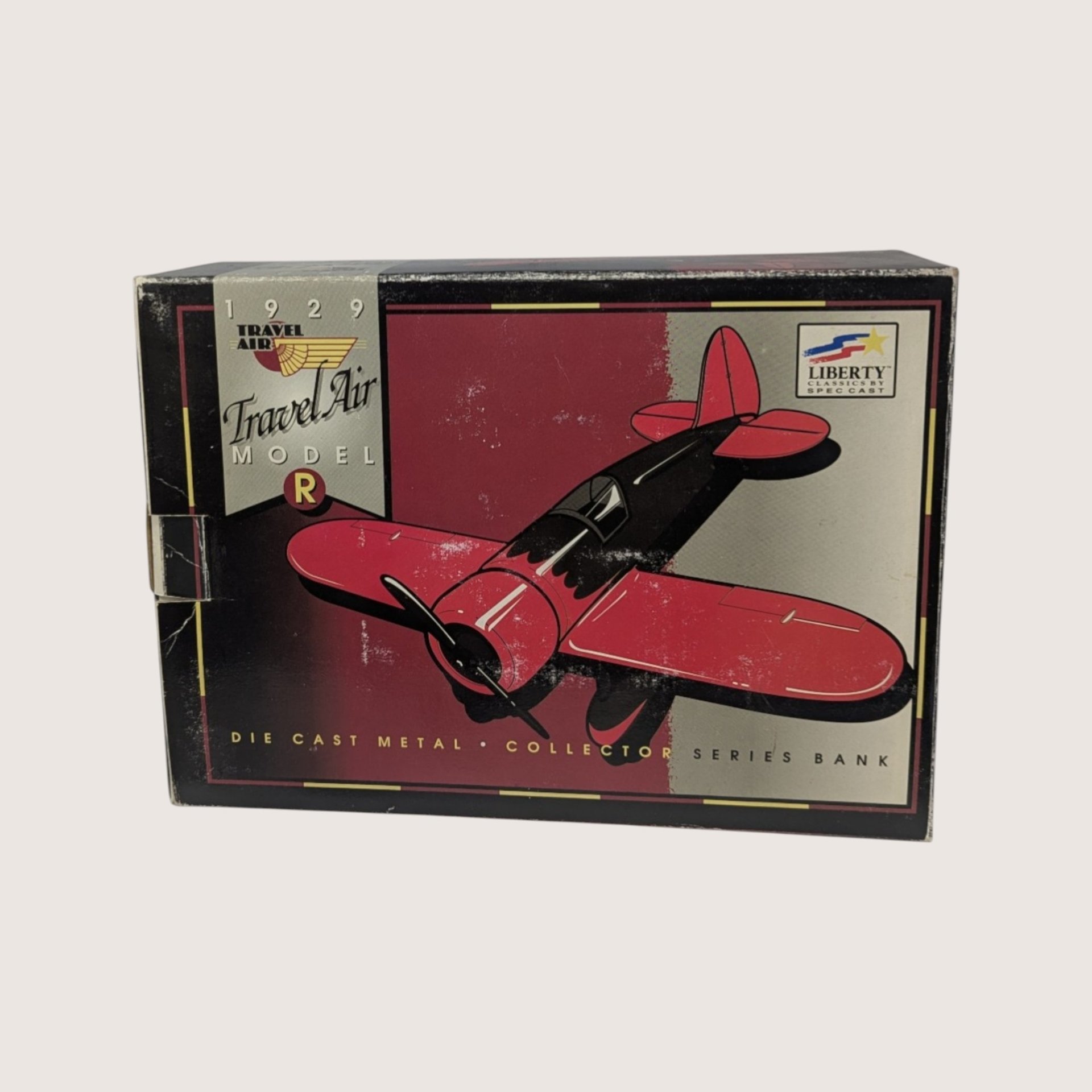 1990s Pepsi Express Travel Air Model R Airplane Die Cast Bank 