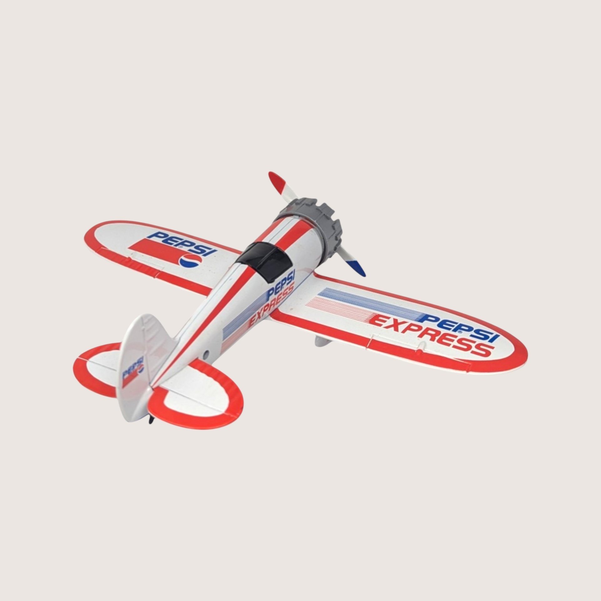 1990s Pepsi Express Travel Air Model R Airplane Die Cast Bank 
