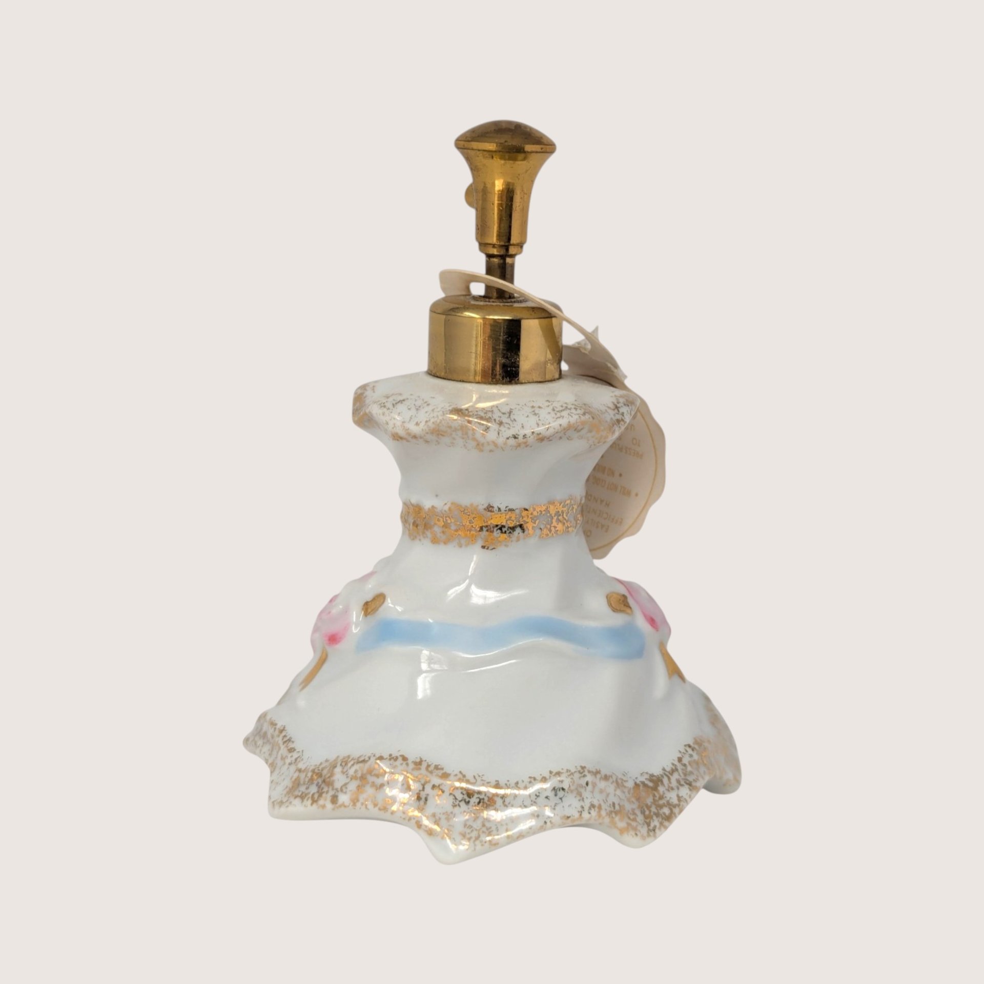 1950s Irice Presto Mist Porcelain Perfume Bottle Atomizer