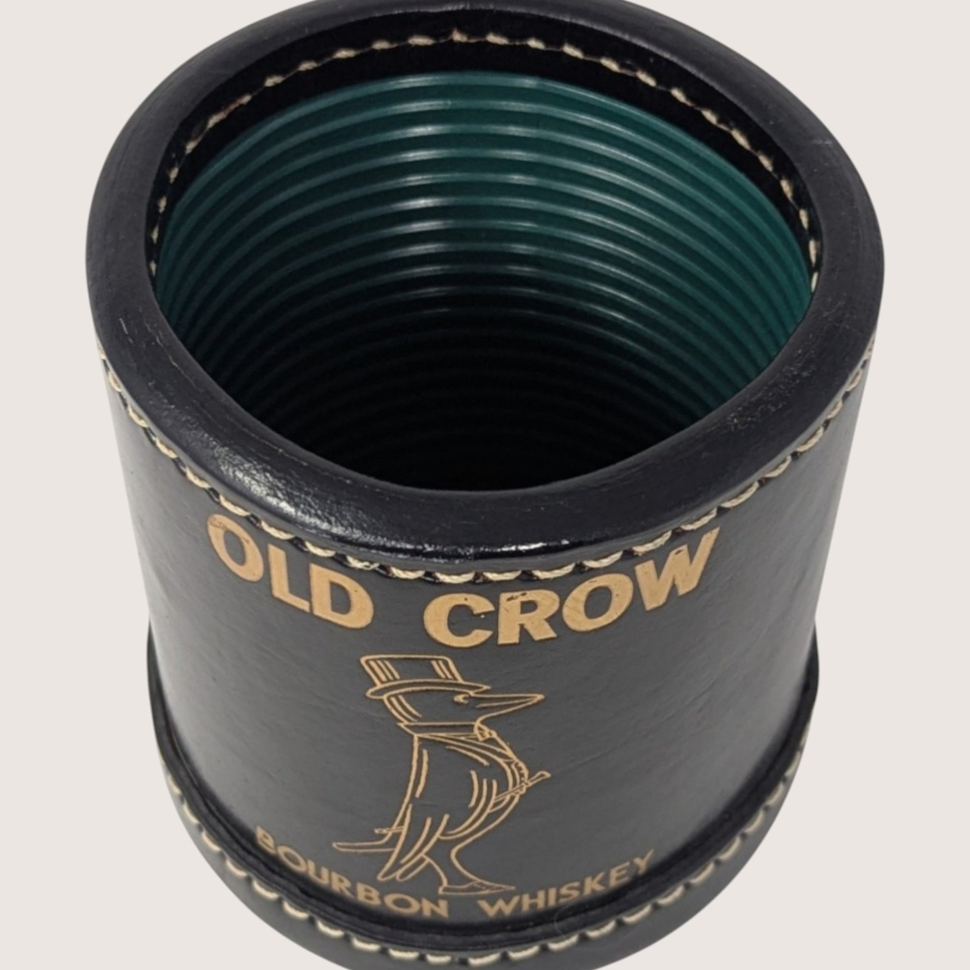 1960s Old Crow Bourbon Whiskey Promotional Dice Cup