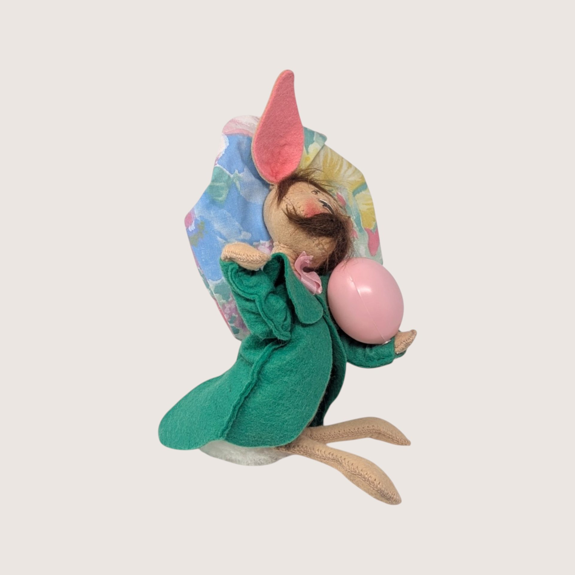 1994 Annalee Felt Fabric Artist Bunny Figurine