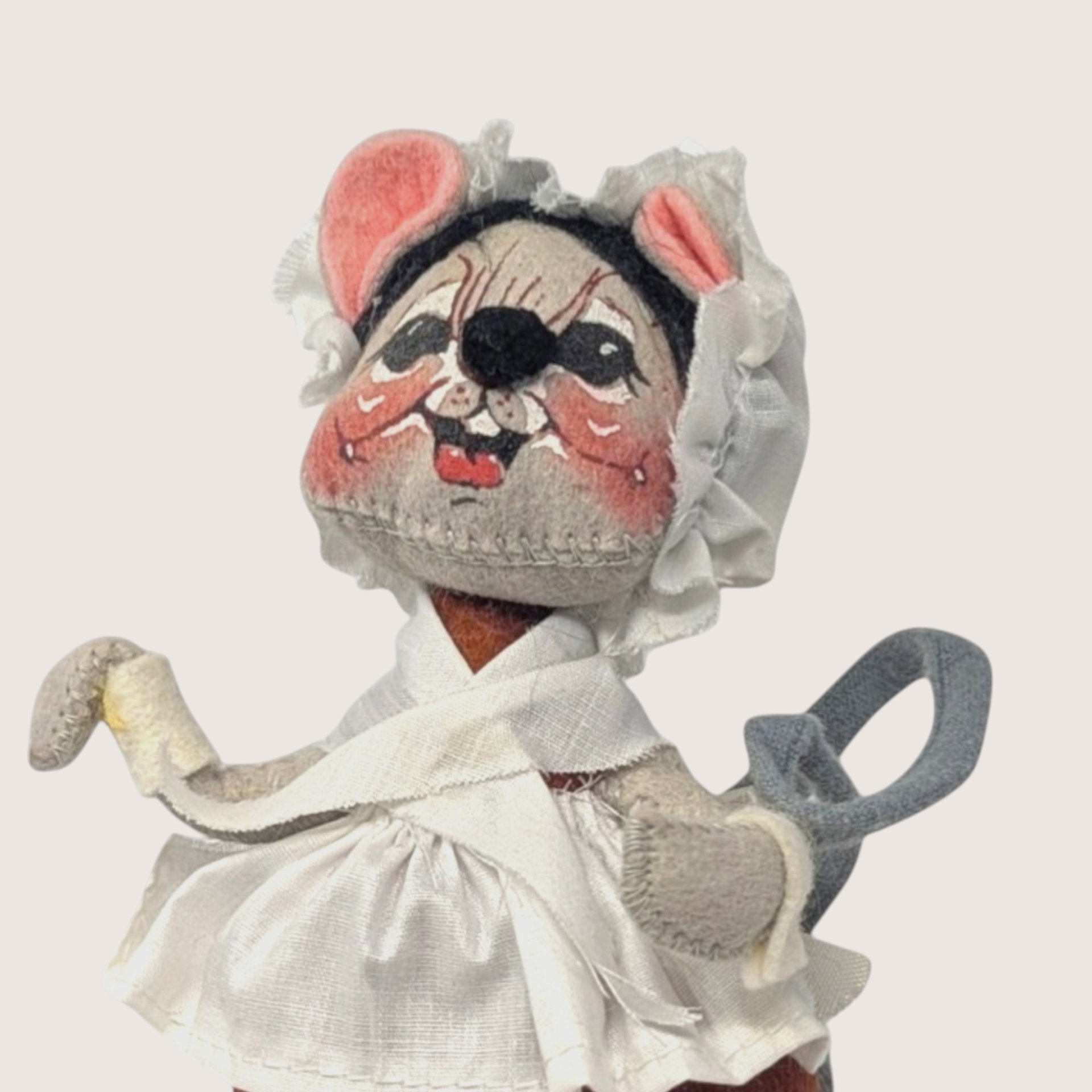 1986 Annalee Felt Fabric Pioneer Mouse Figurine