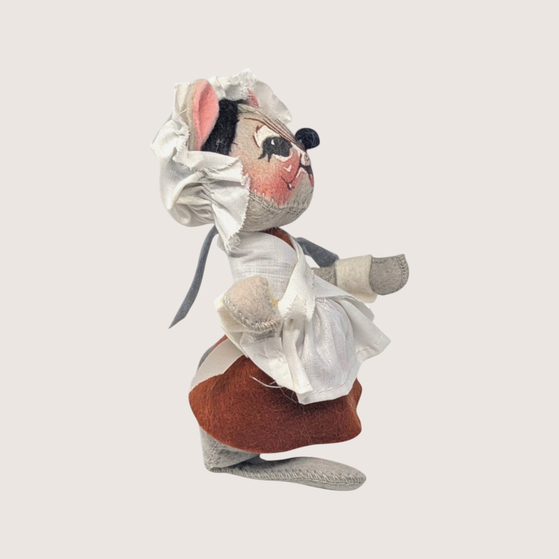 1986 Annalee Felt Fabric Pioneer Mouse Figurine