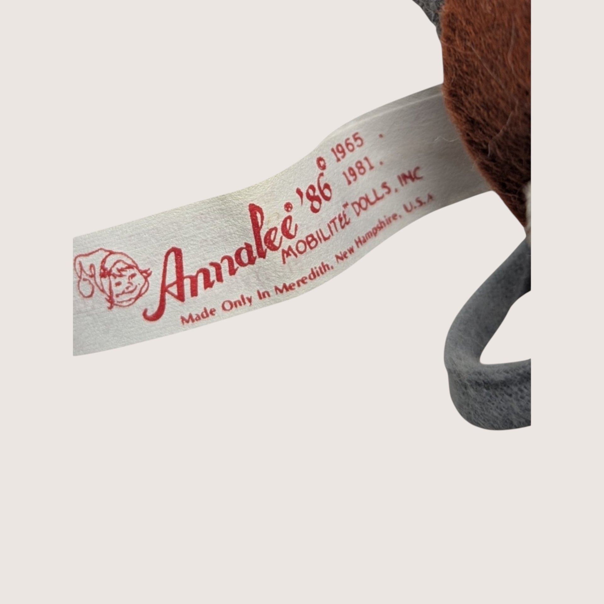 1986 Annalee Felt Fabric Pioneer Mouse Figurine