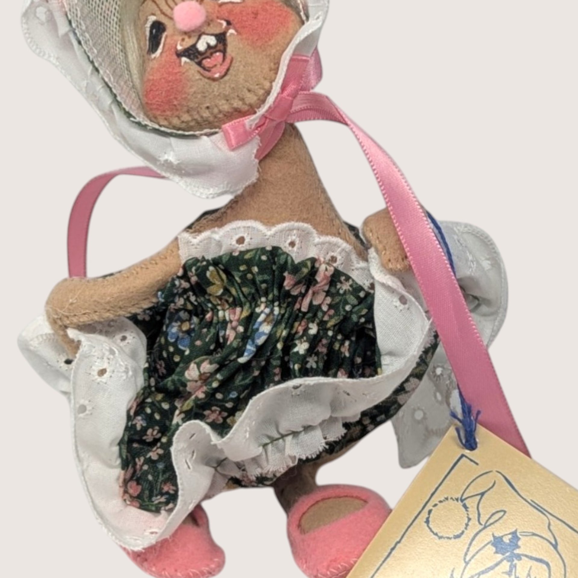 1998 Annalee Felt Fabric Easter Parade Girl Doll