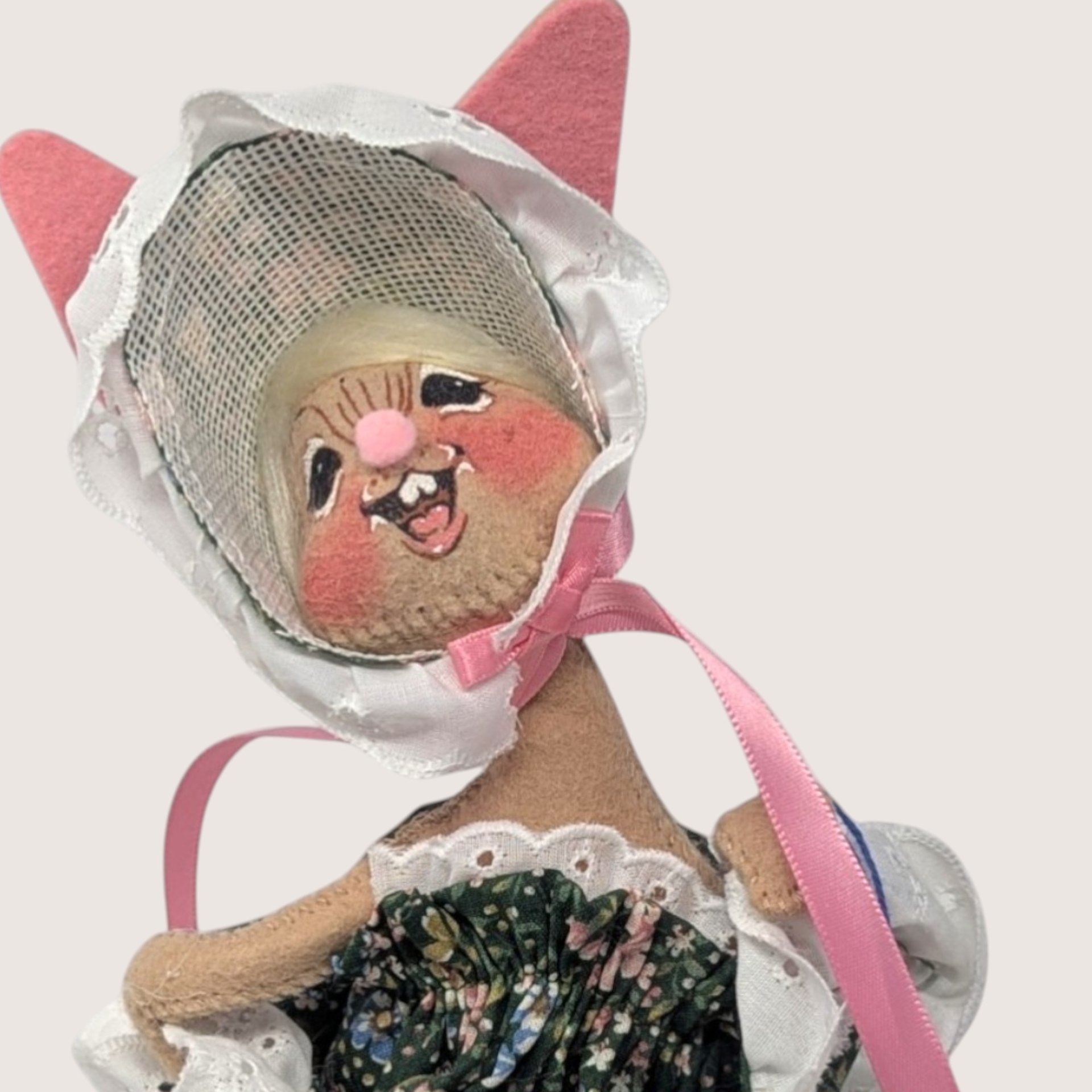 1998 Annalee Felt Fabric Easter Parade Girl Doll