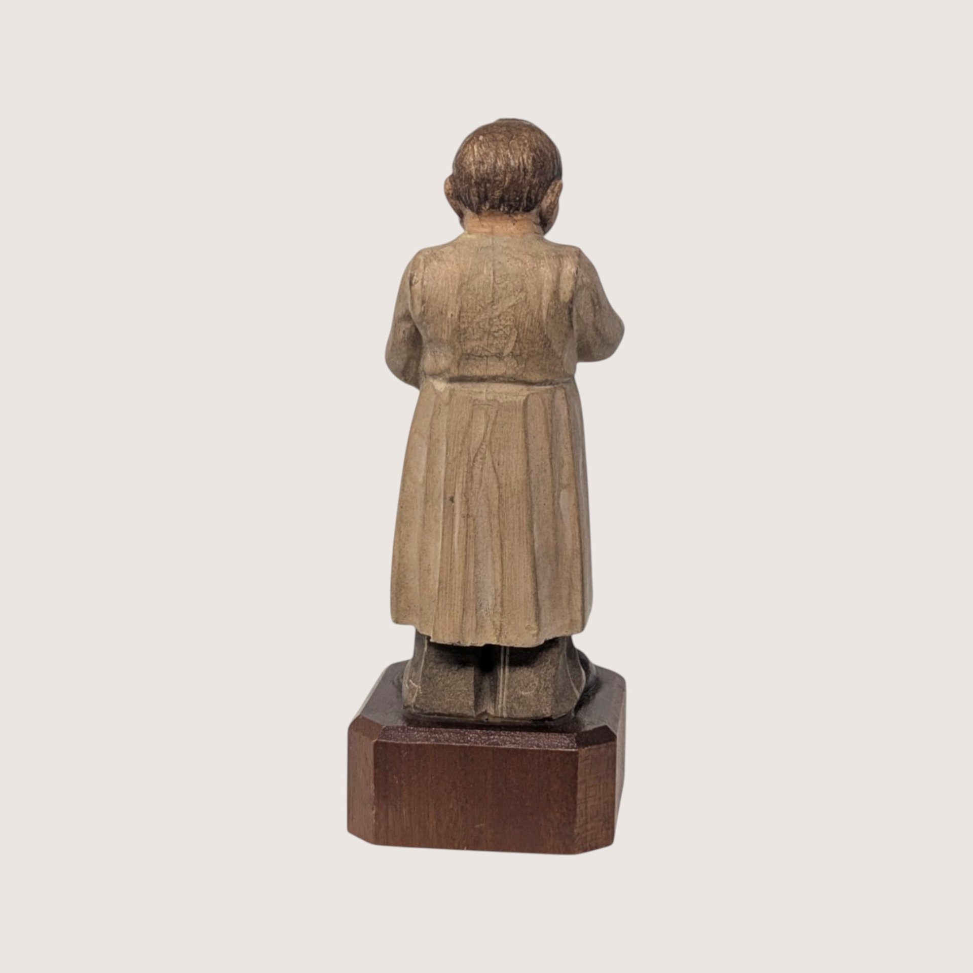 1950s Anri Toriart Wooden Apothecary  Italian Folk Art Figurine